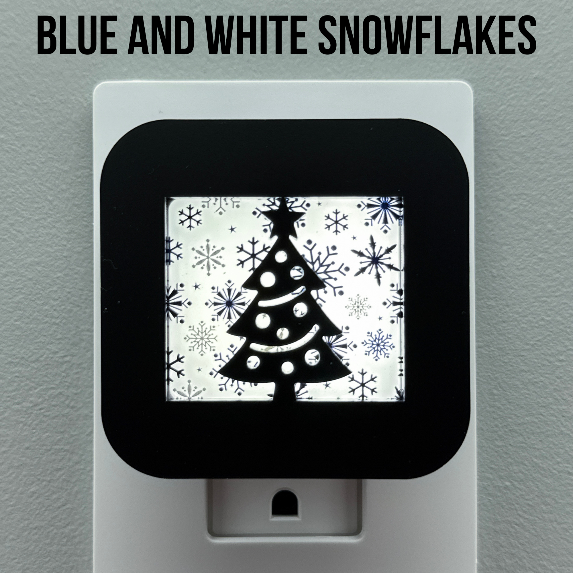 Snowy Christmas Tree Night Light