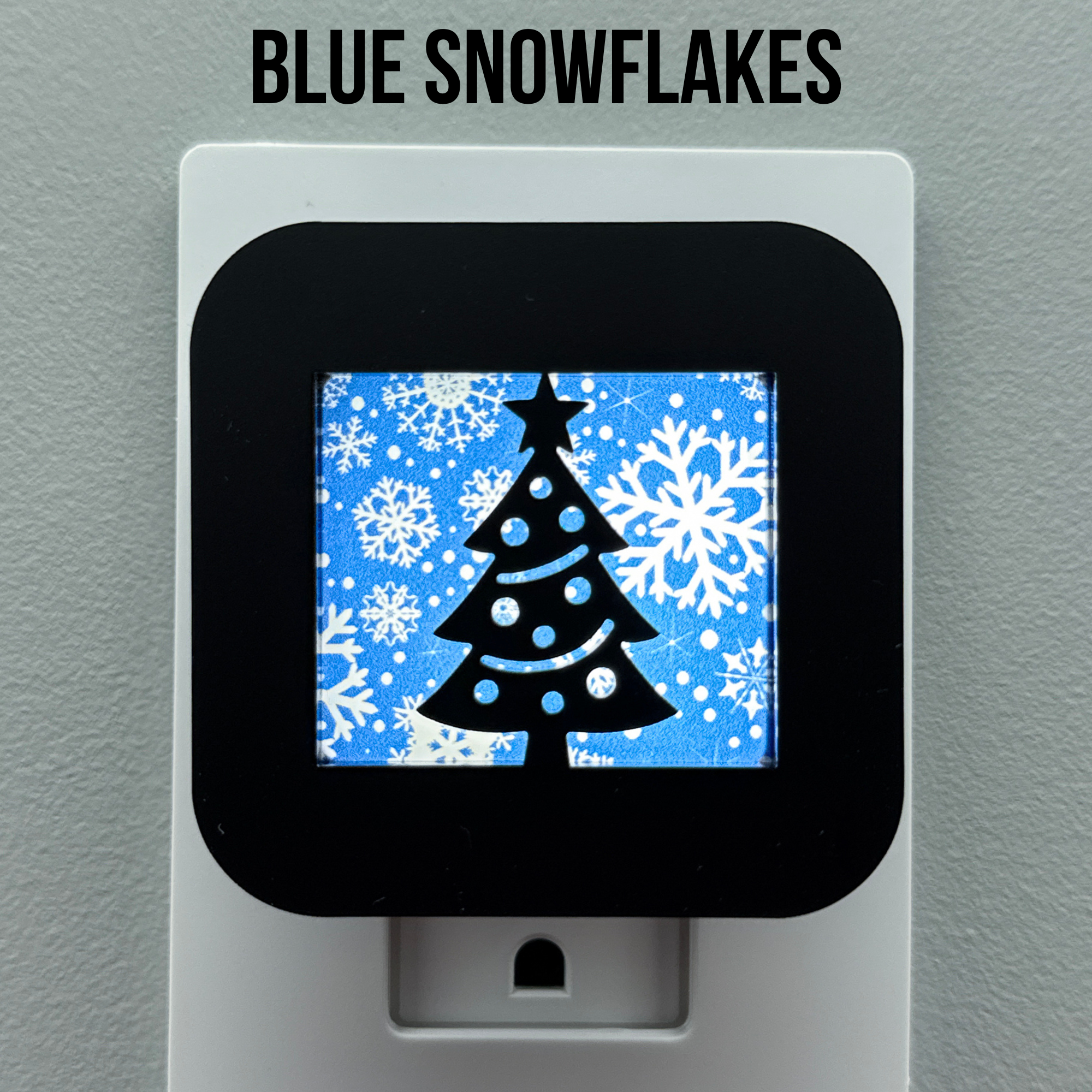 Snowy Christmas Tree Night Light