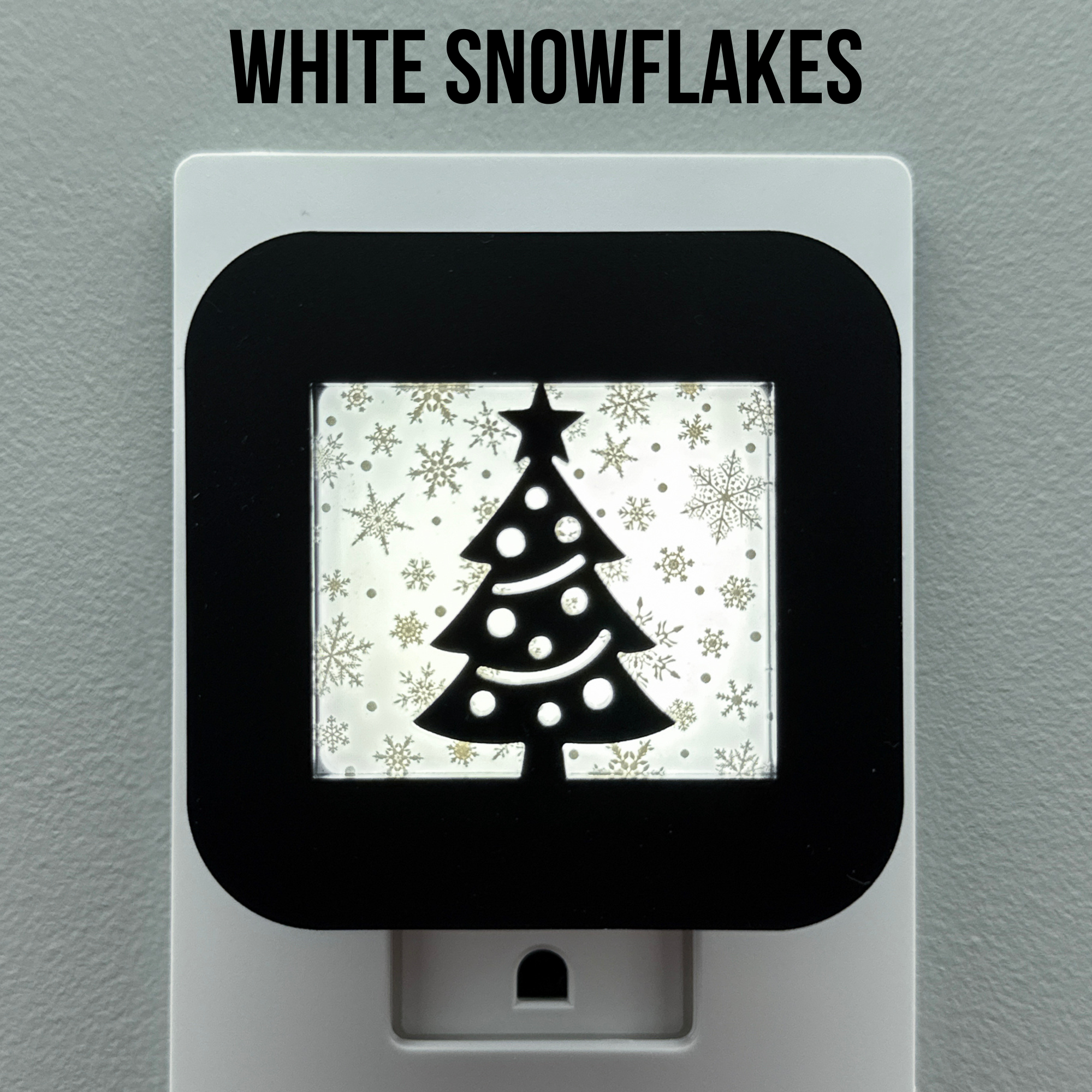 Snowy Christmas Tree Night Light