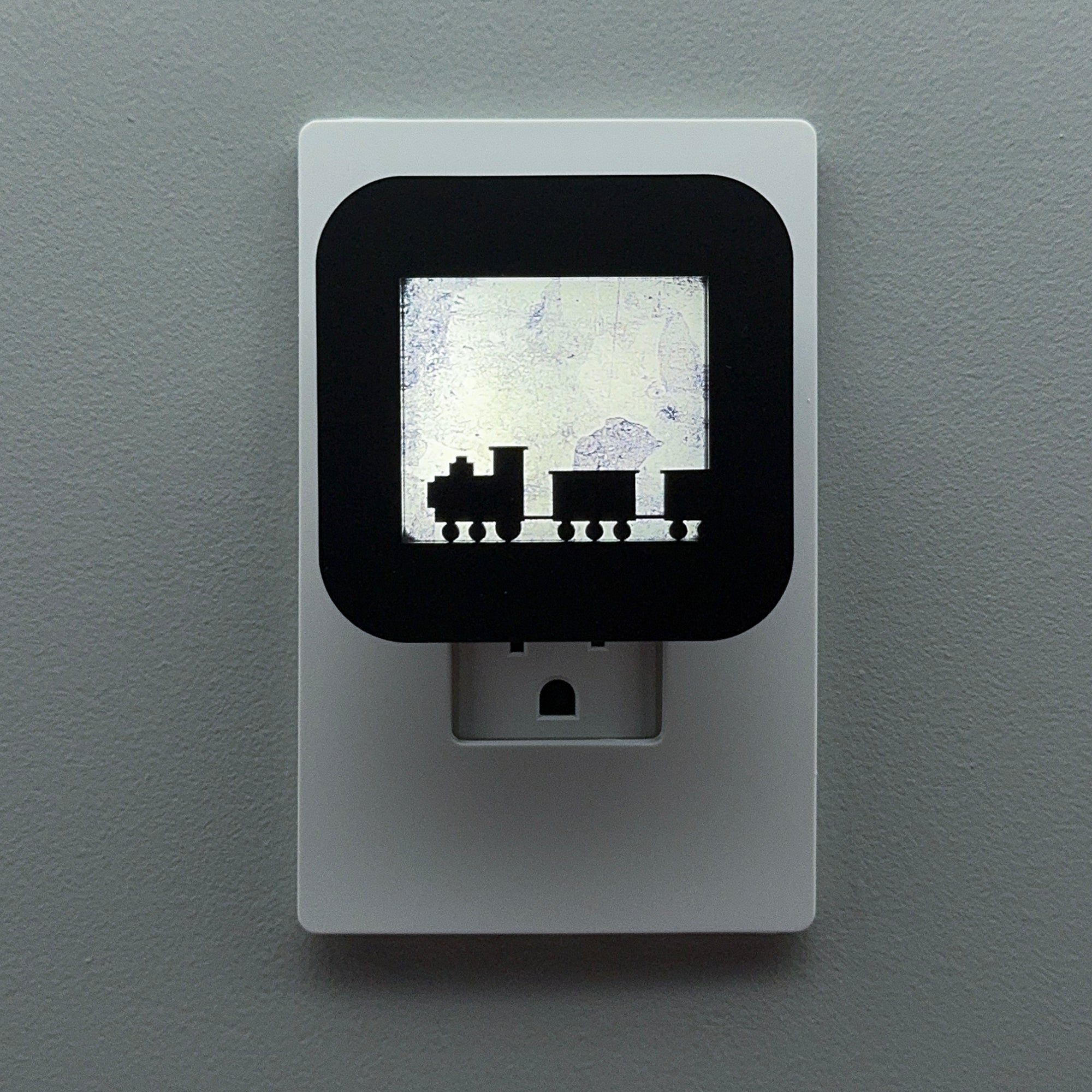 Train Engine and Cars Night Light Cover ONLY