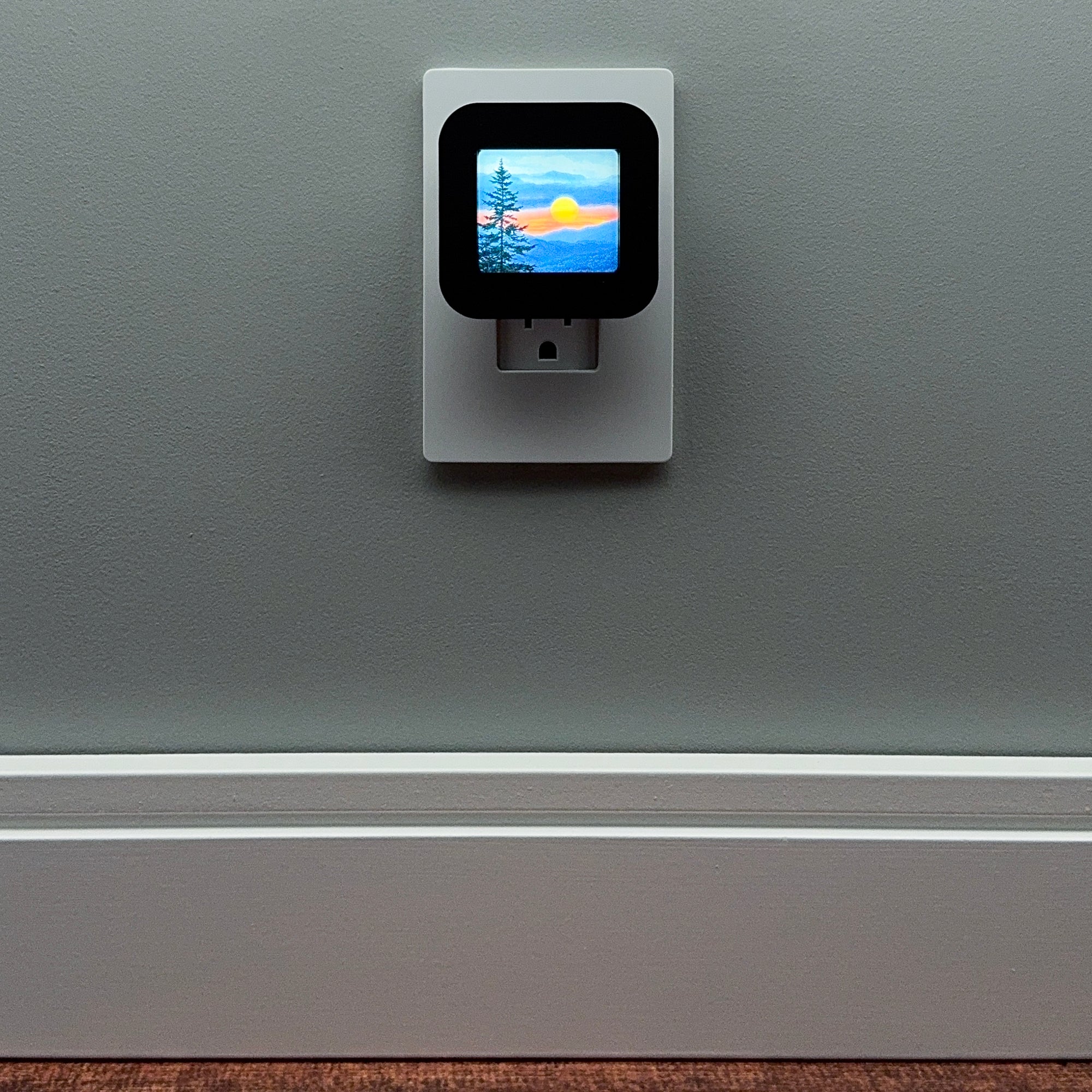 Mountain Sunset Night Light