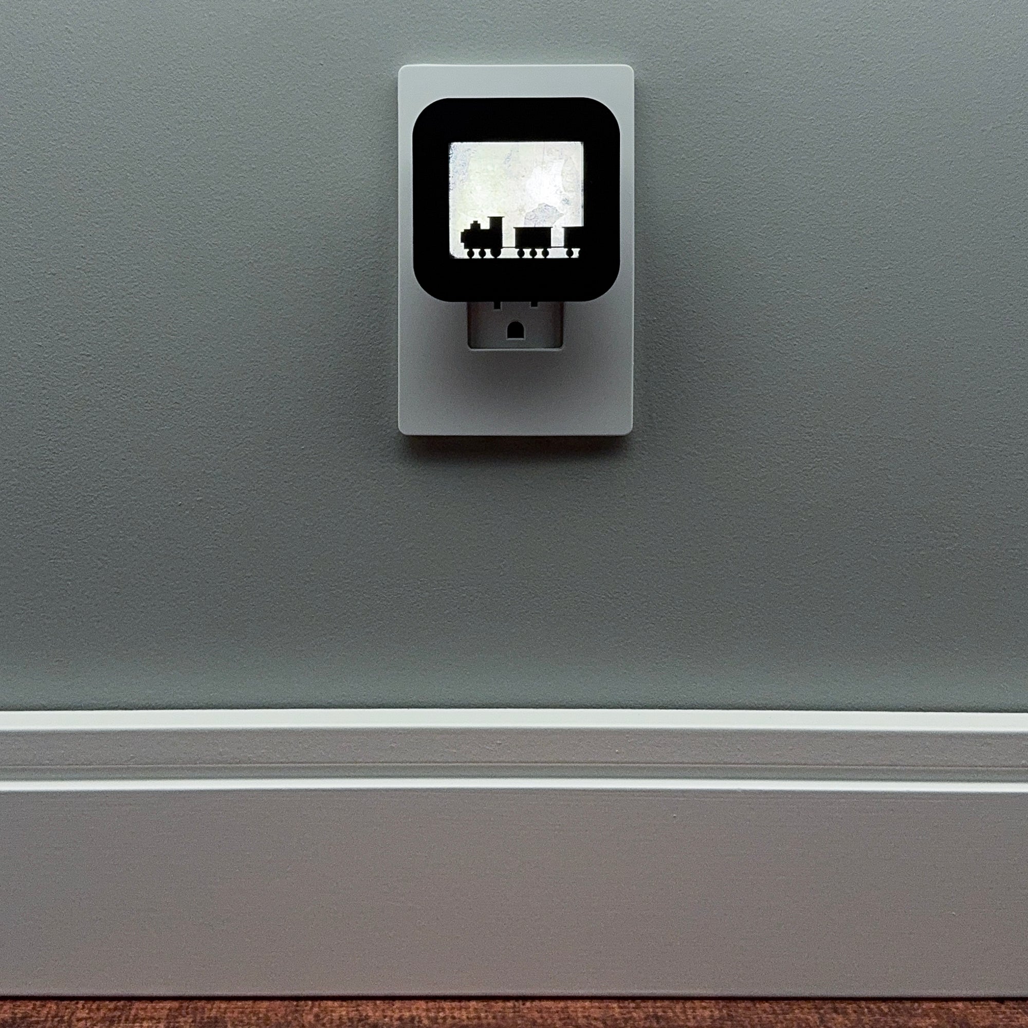 Train Engine and Cars Night Light Cover ONLY