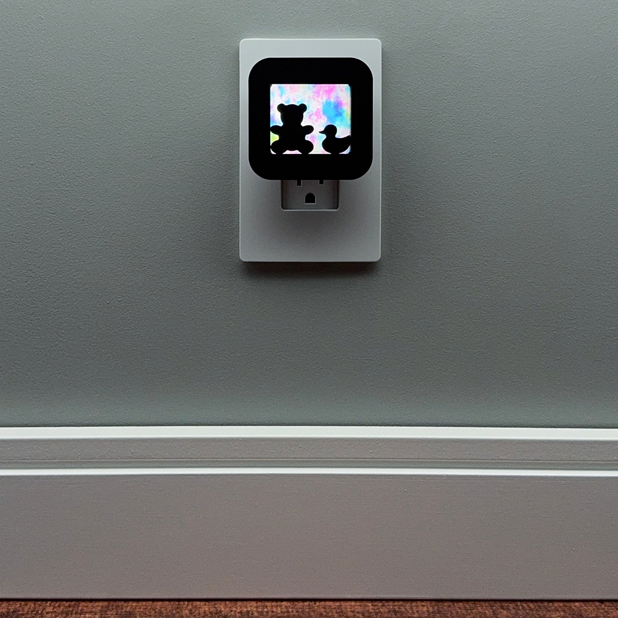 Teddy Bear and Duck Night Light Cover ONLY