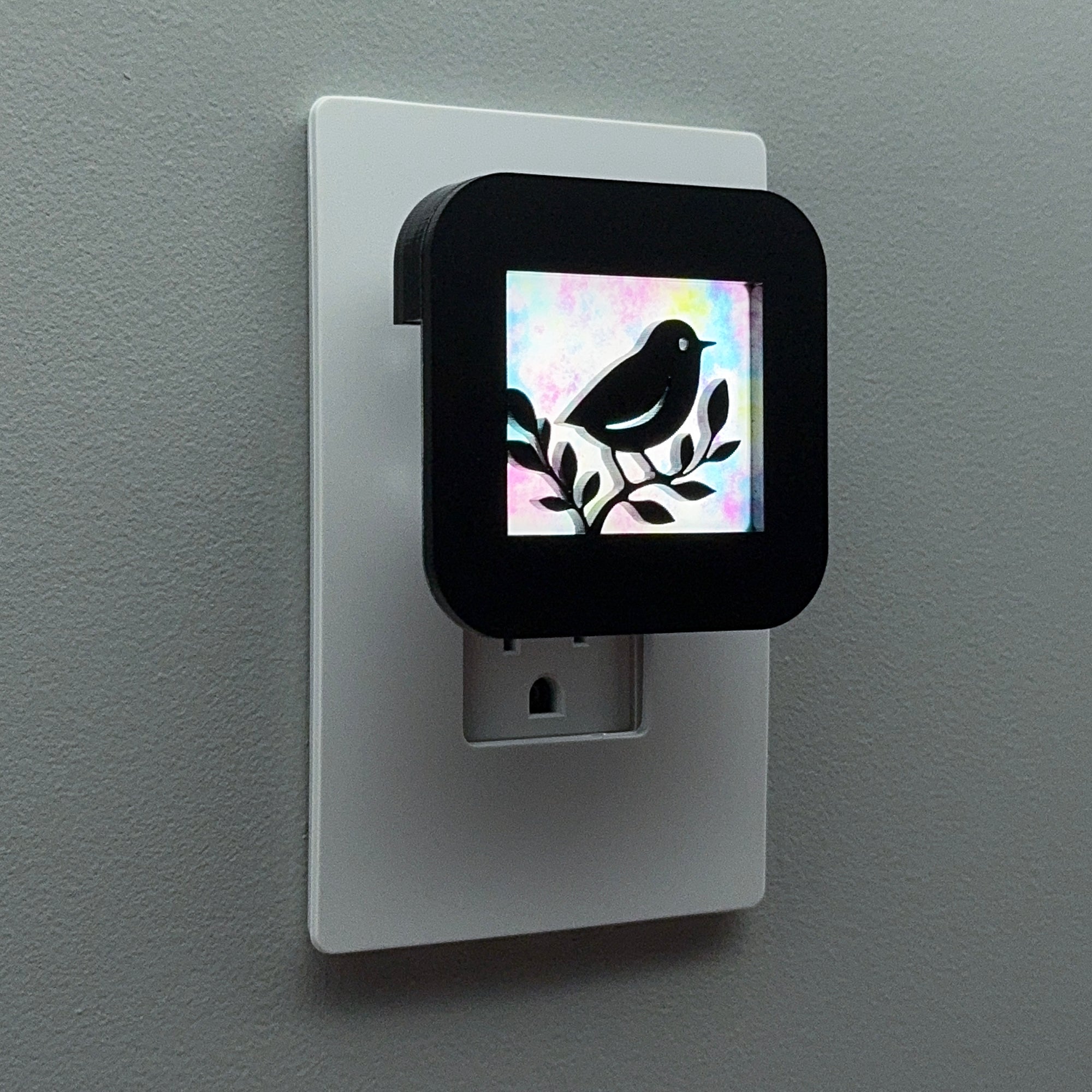 Cute Bird in Tree Night Light Cover ONLY