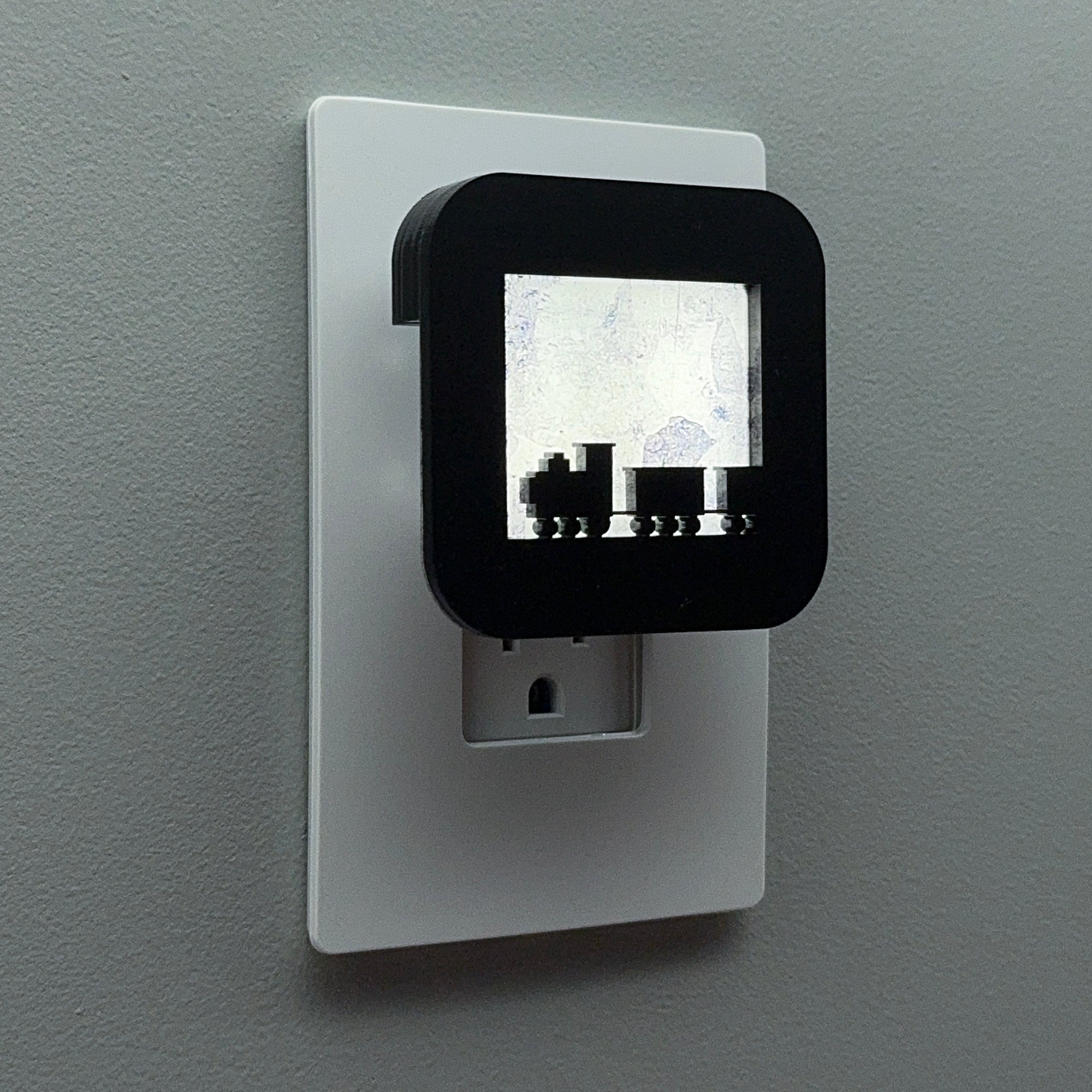 Train Engine and Cars Night Light Cover ONLY