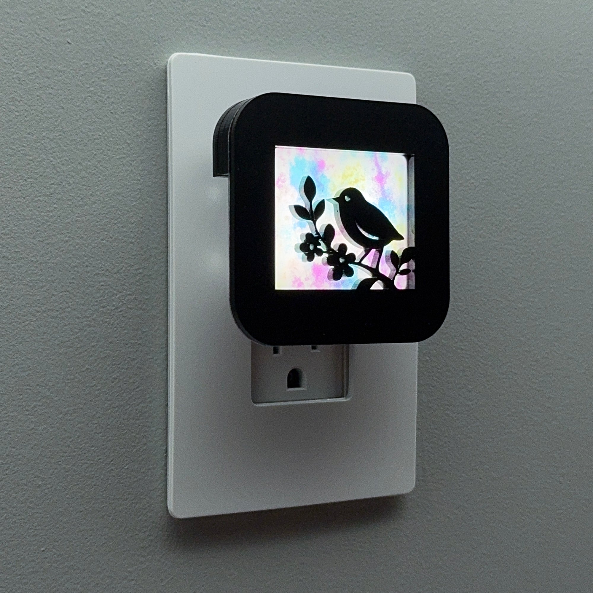 Bird on Flowering Branch Night Light