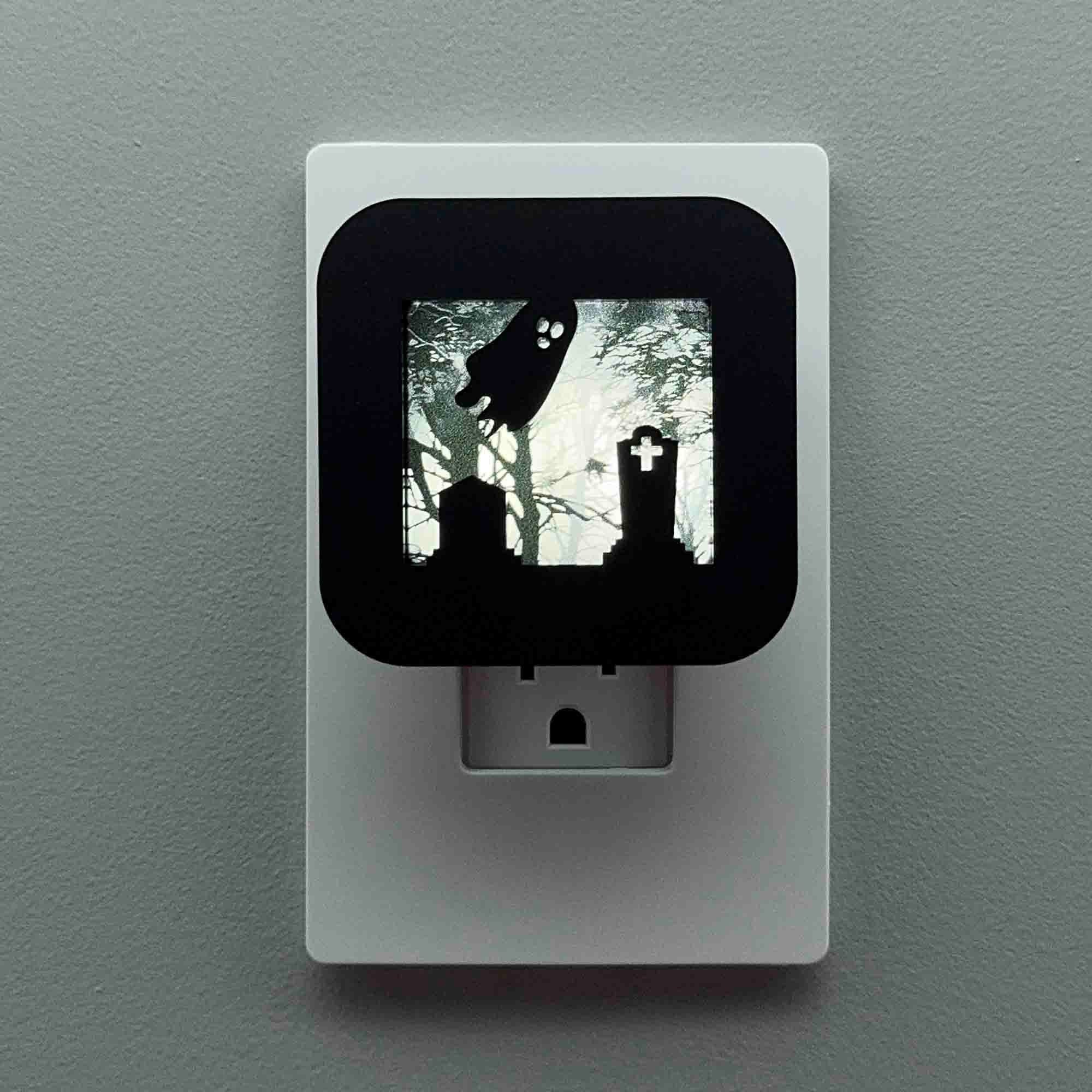 Haunted Cemetery Night Light