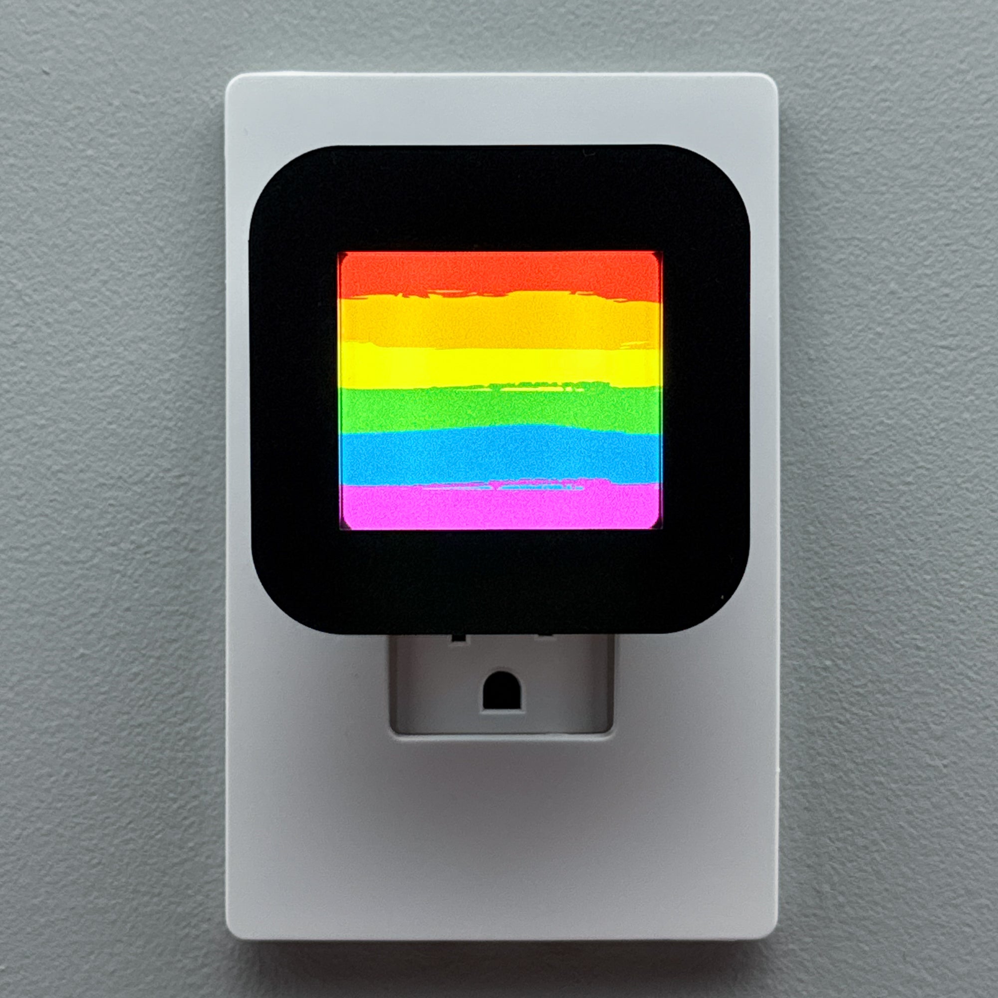 Rainbow Stripes Pride Night Light Cover ONLY