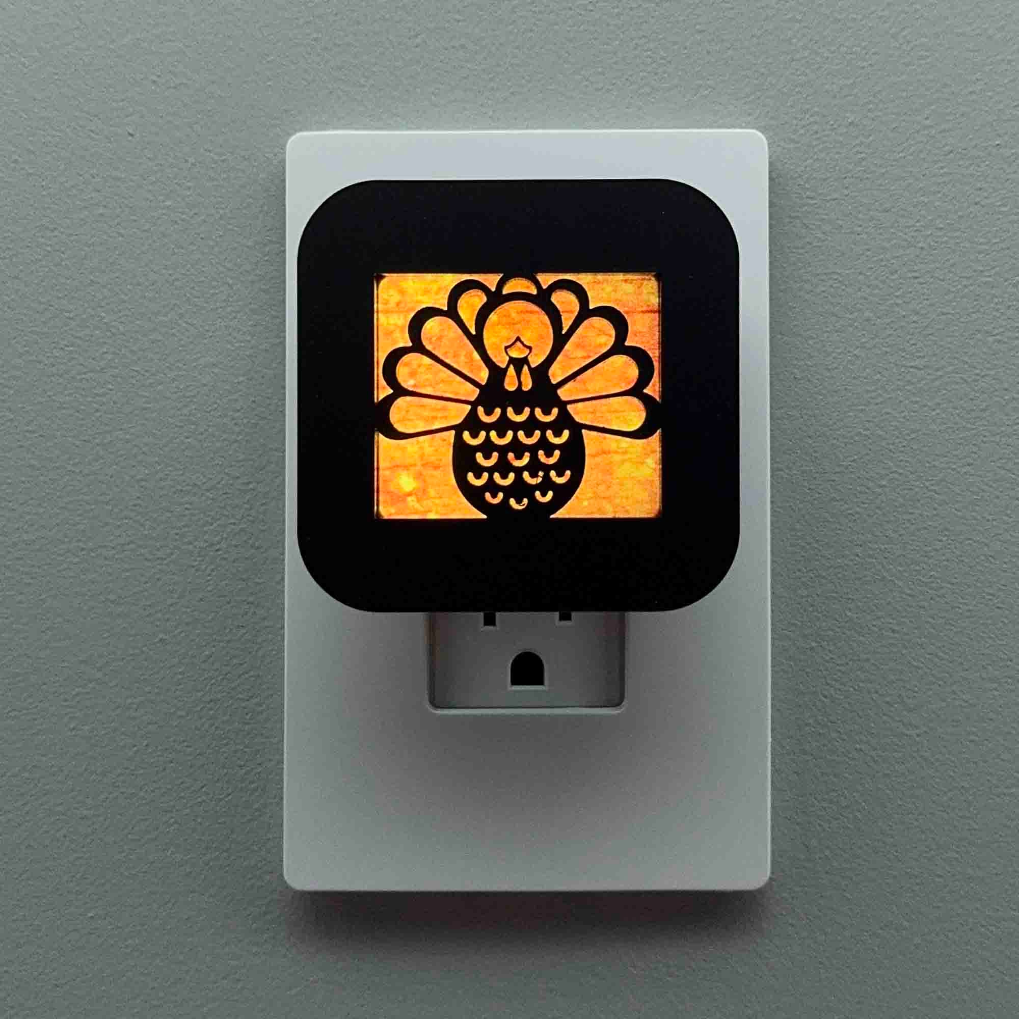 Thanksgiving Turkey Night Light Cover ONLY