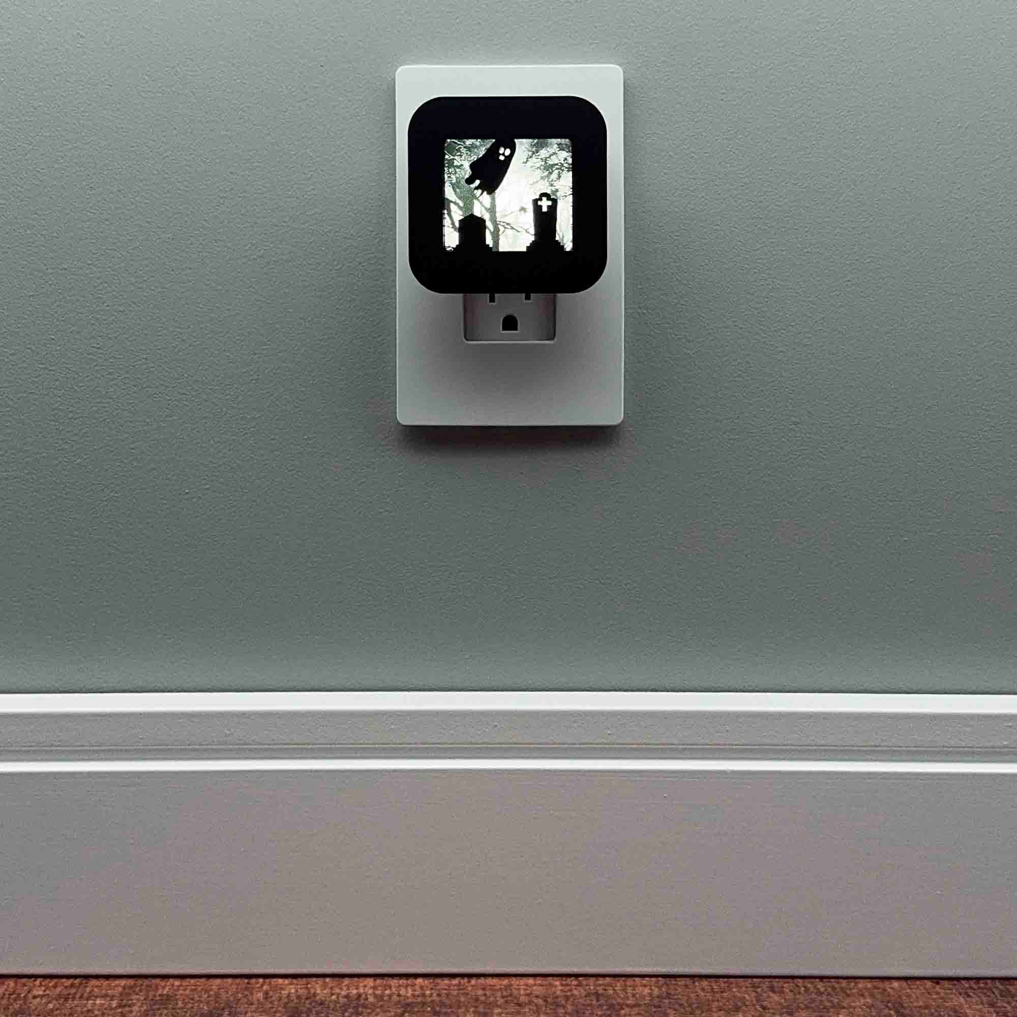 Haunted Cemetery Night Light