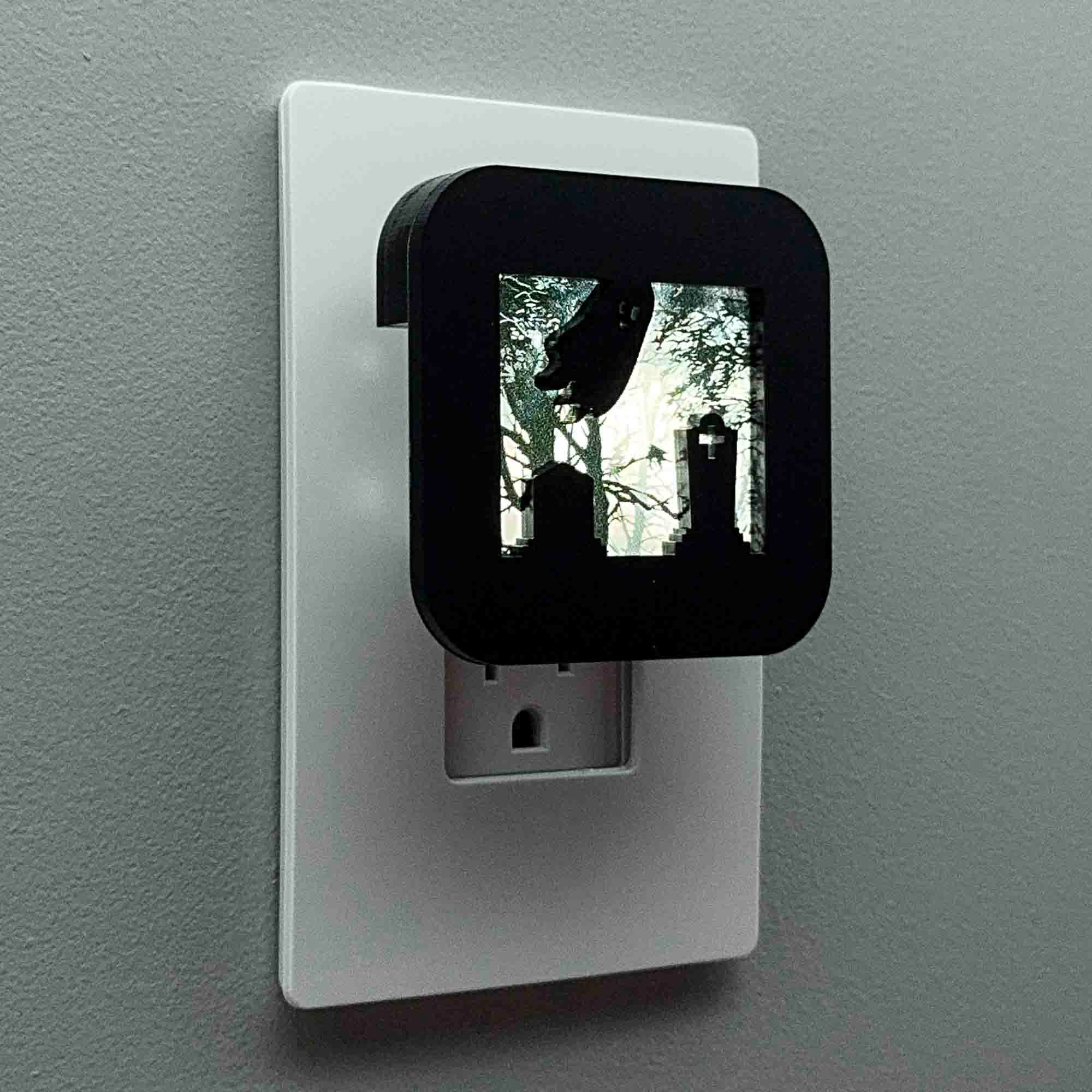 Haunted Cemetery Night Light