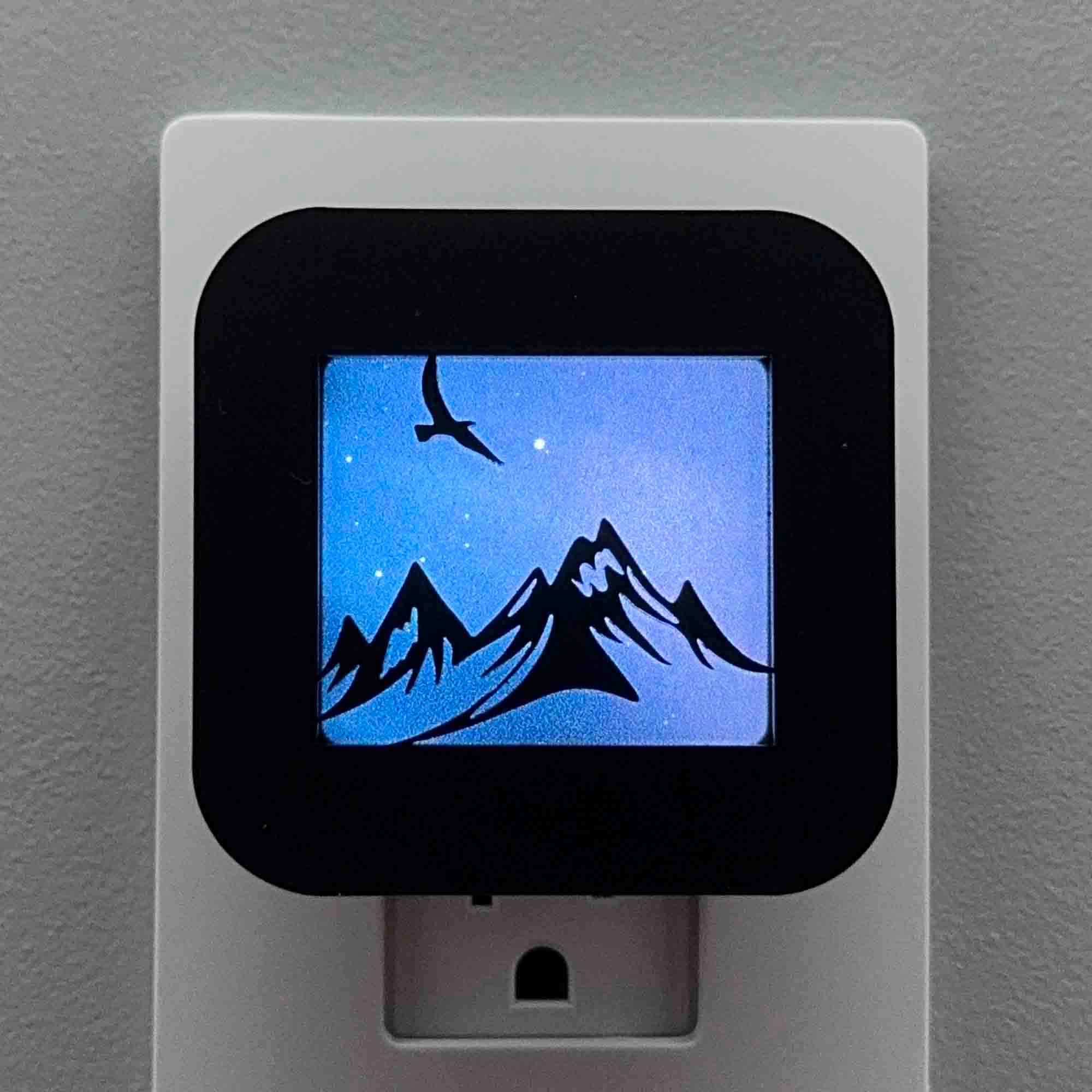 Mountain and Eagle Night Light Cover ONLY