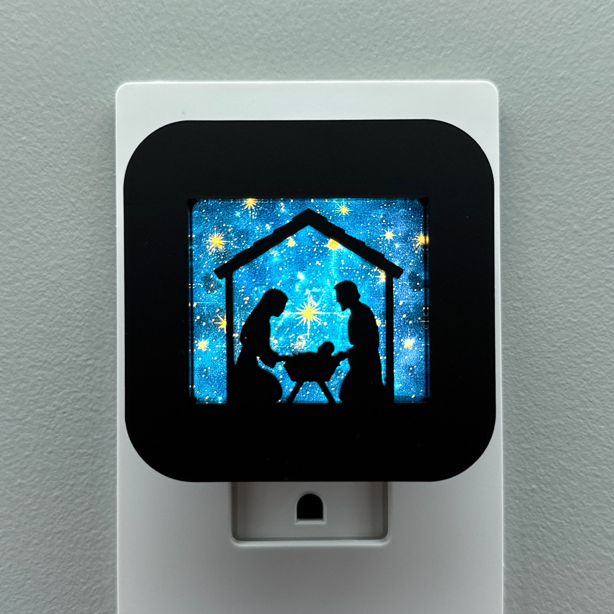 Silent Night Nativity Scene Night Light
