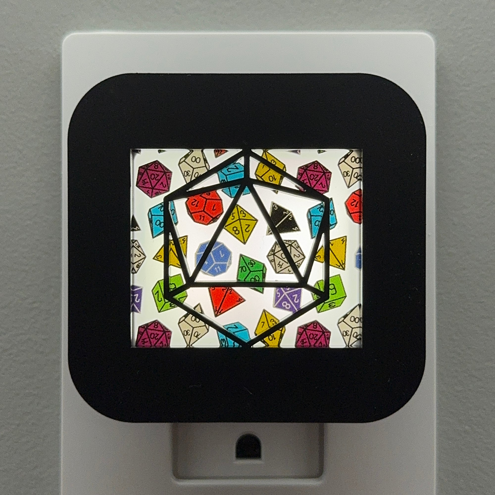 Tabletop Gaming Dice Night Light Cover ONLY