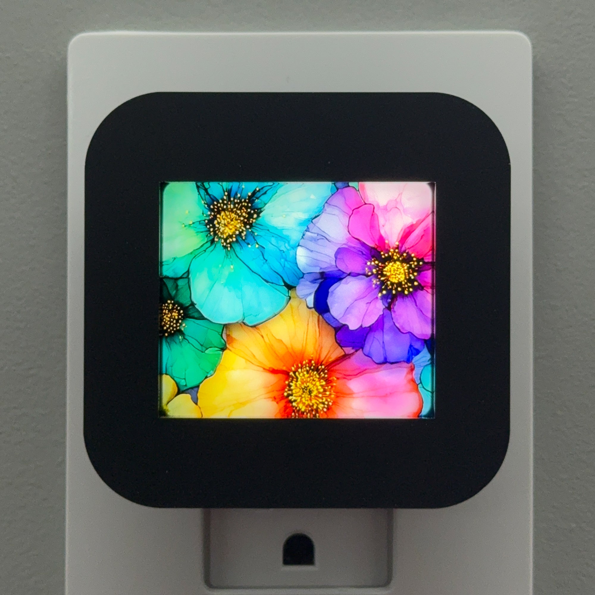 Colorful Floral Night Light
