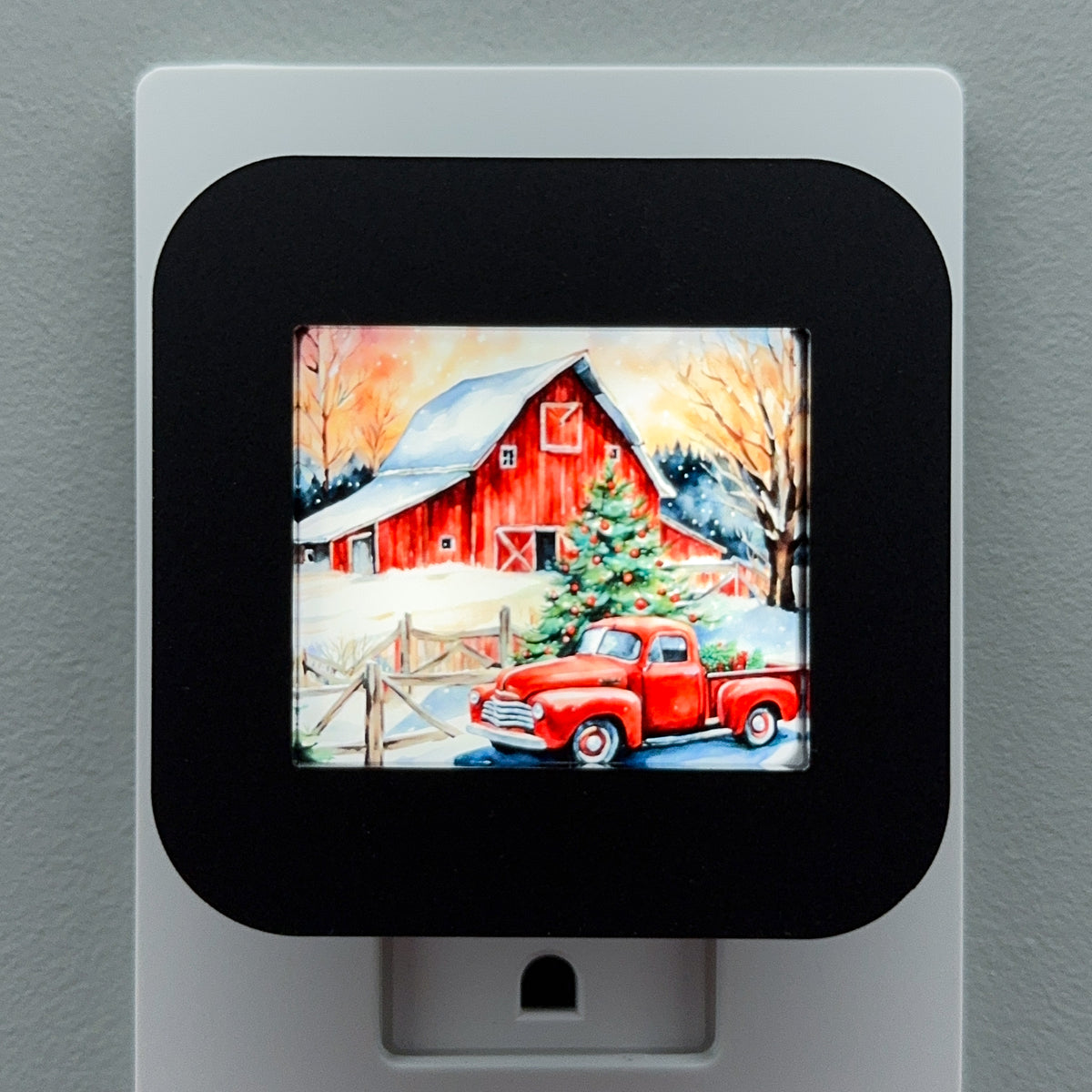 Christmas Barn Night Light