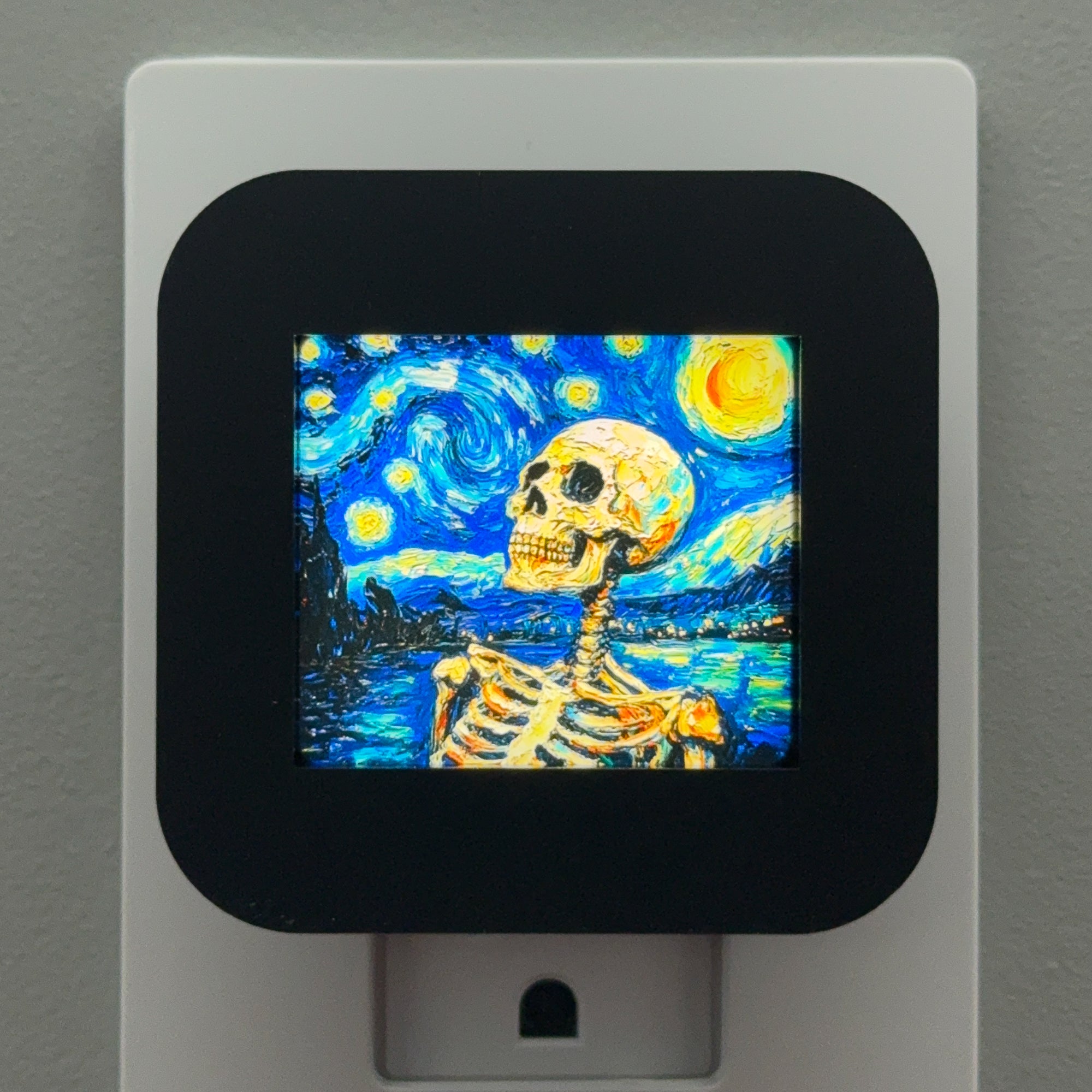 Starry Night Skeleton Night Light