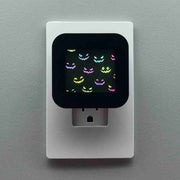 Colorful Jack O' Lantern Faces Halloween Night Light Cover ONLY