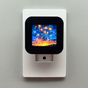 4th of July Fireworks and Flag Night Light