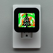 Red and Green Christmas Tree Night Light Cover ONLY
