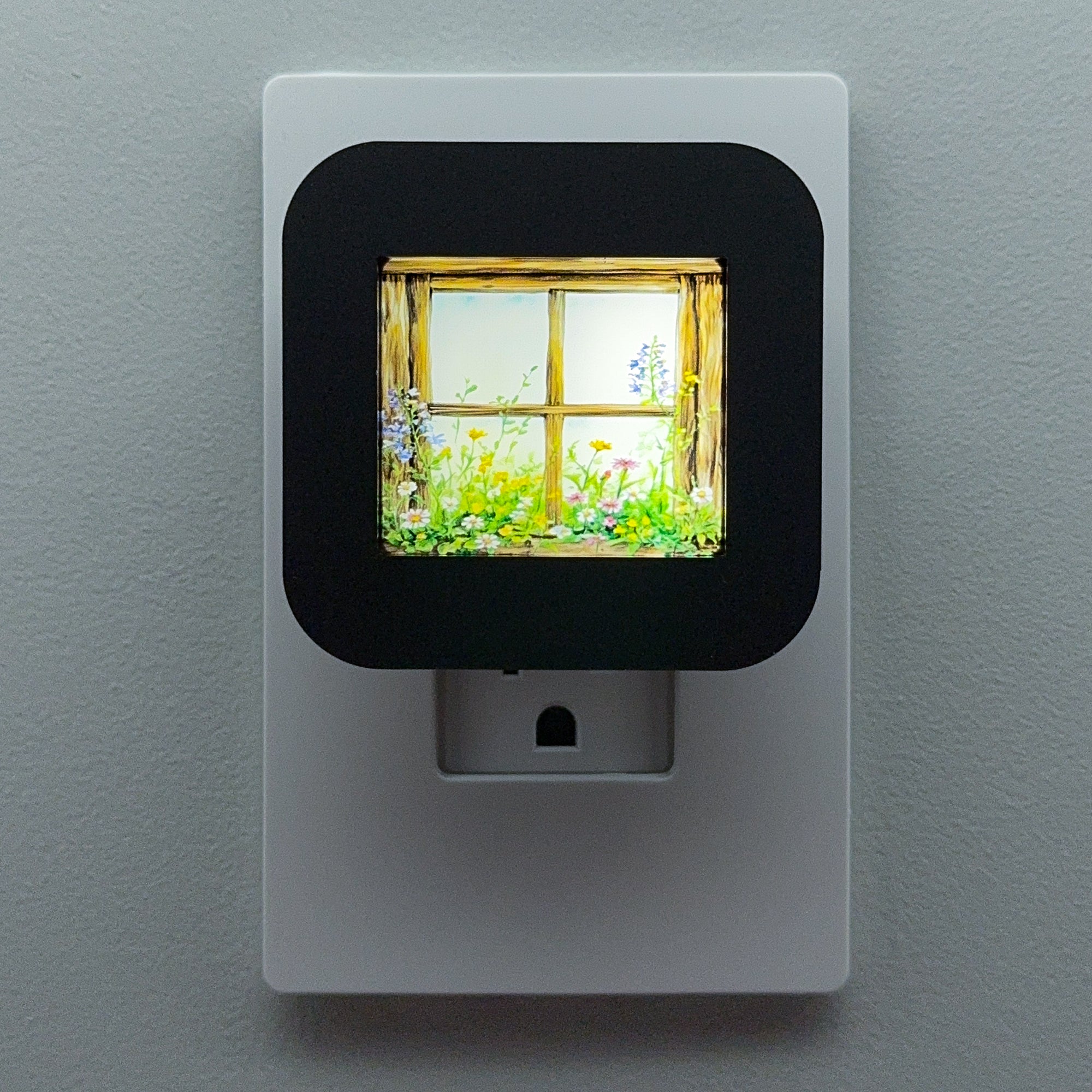 Rustic Window Night Light