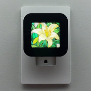 Easter Lily Faux Stained Glass Night Light