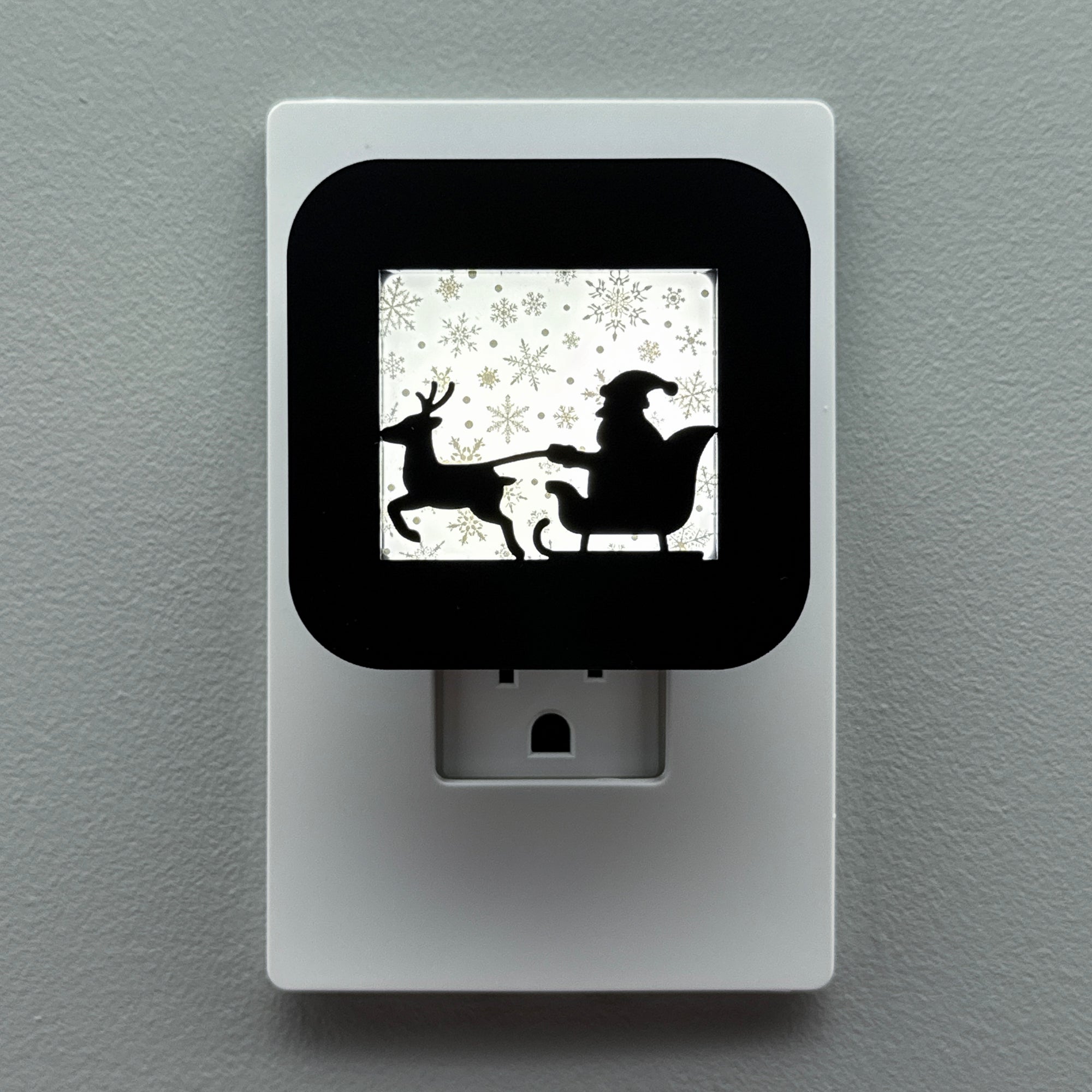 Santa's Sleigh & Reindeer Night Light