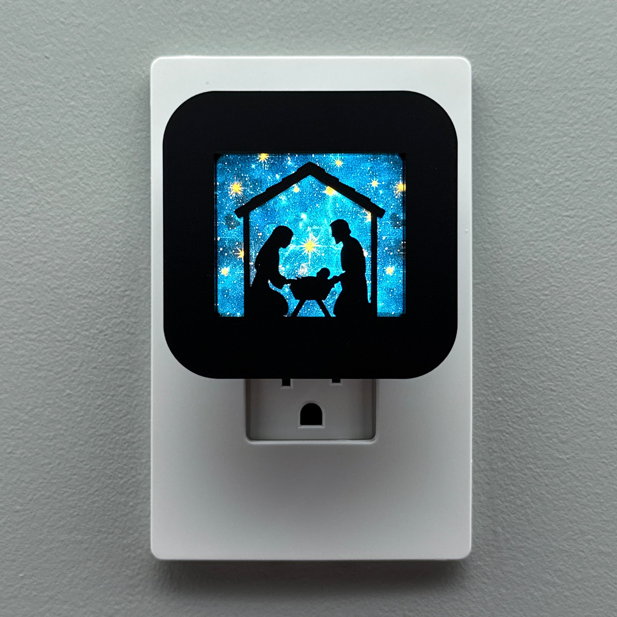 Silent Night Nativity Scene Night Light