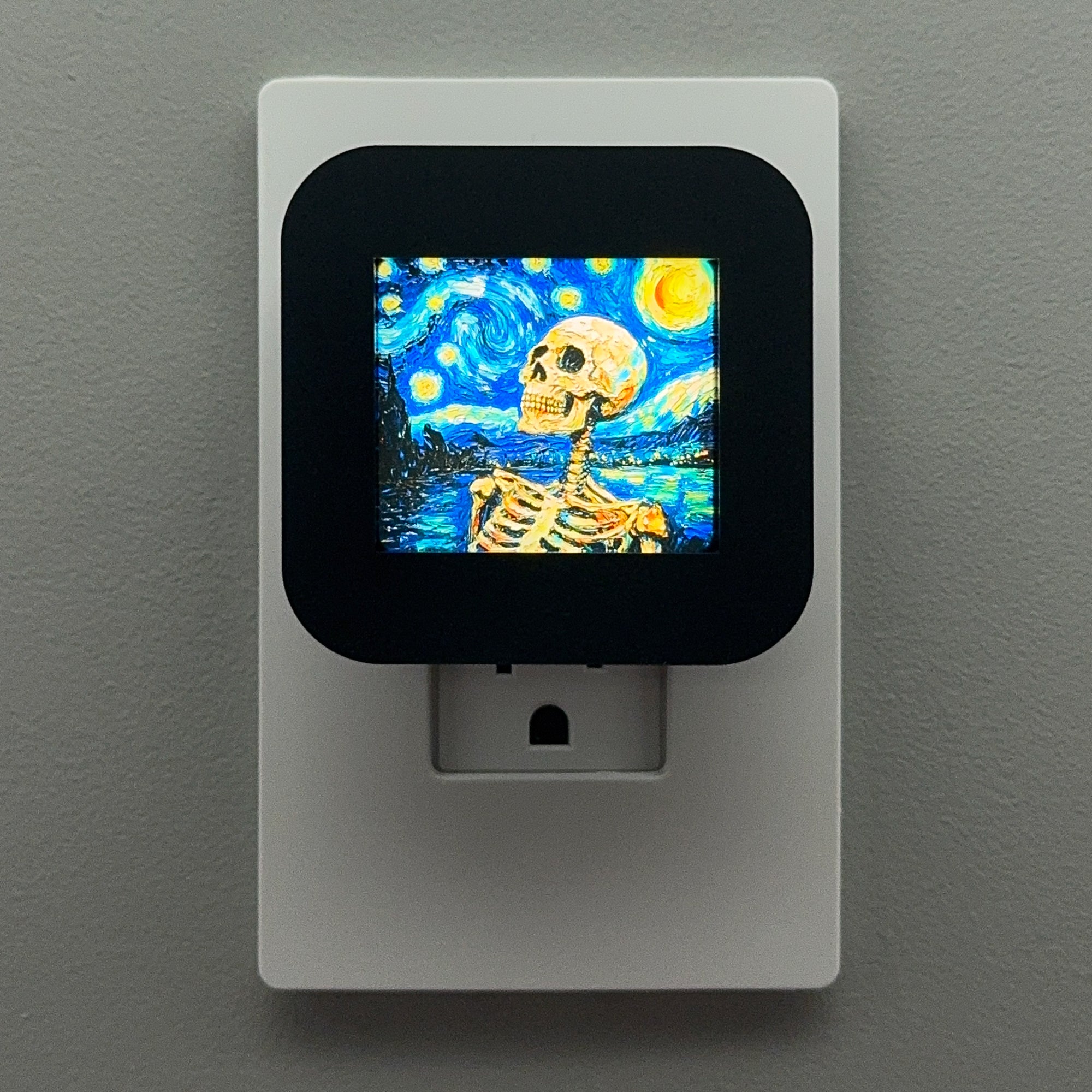 Starry Night Skeleton Night Light