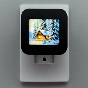 Snowy Cabin Night Light Cover ONLY