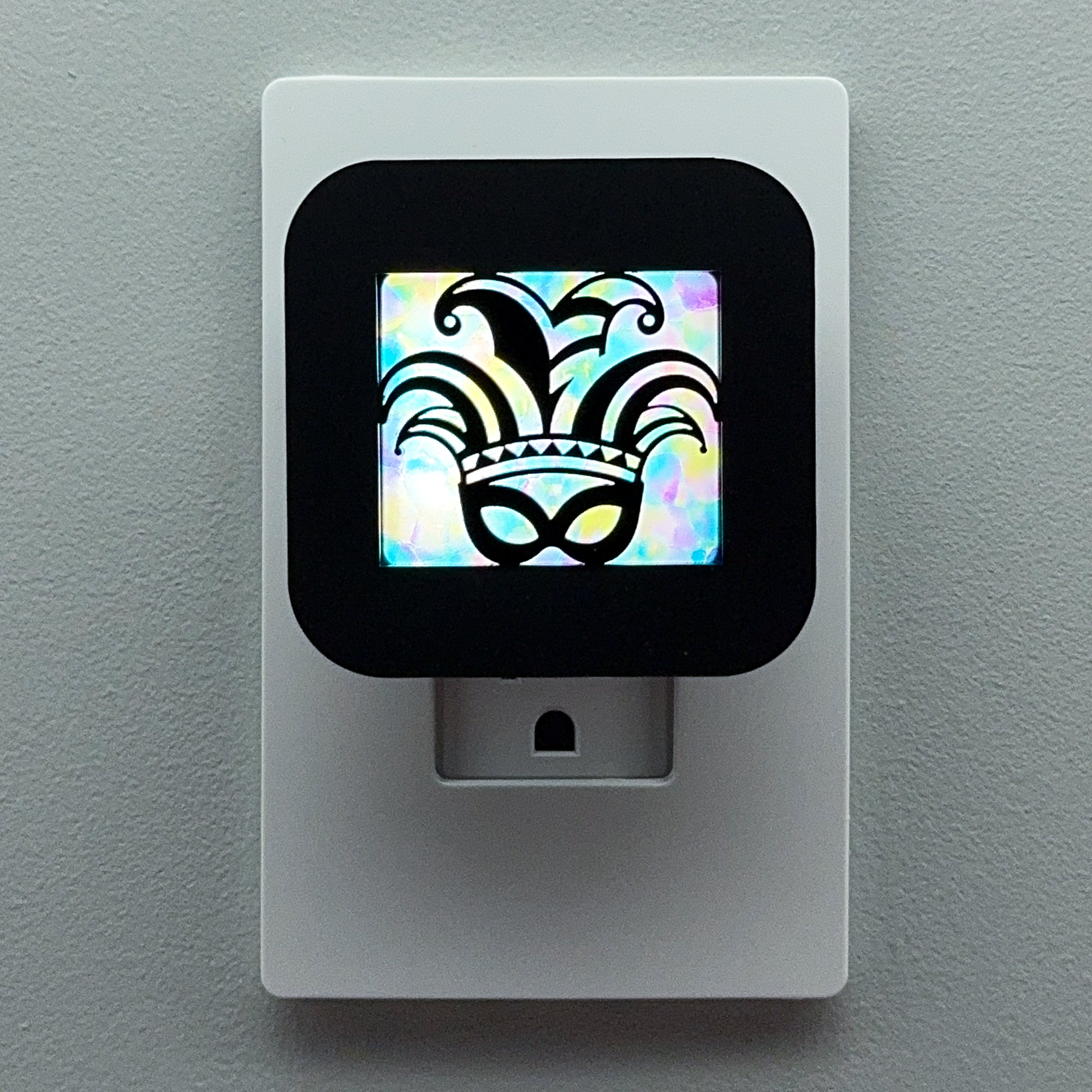 Mardi Gras Jester Mask Night Light