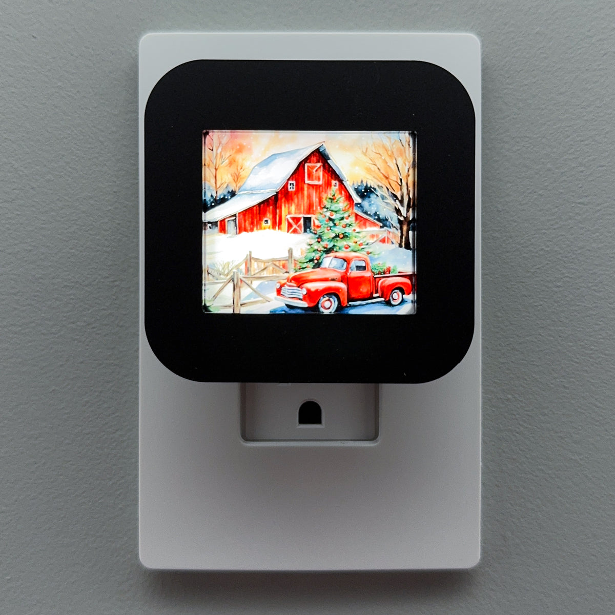 Christmas Barn Night Light