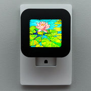 Waterlily Faux Stained Glass Night Light