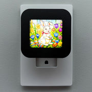 Easter Bunny Faux Stained Glass Night Light
