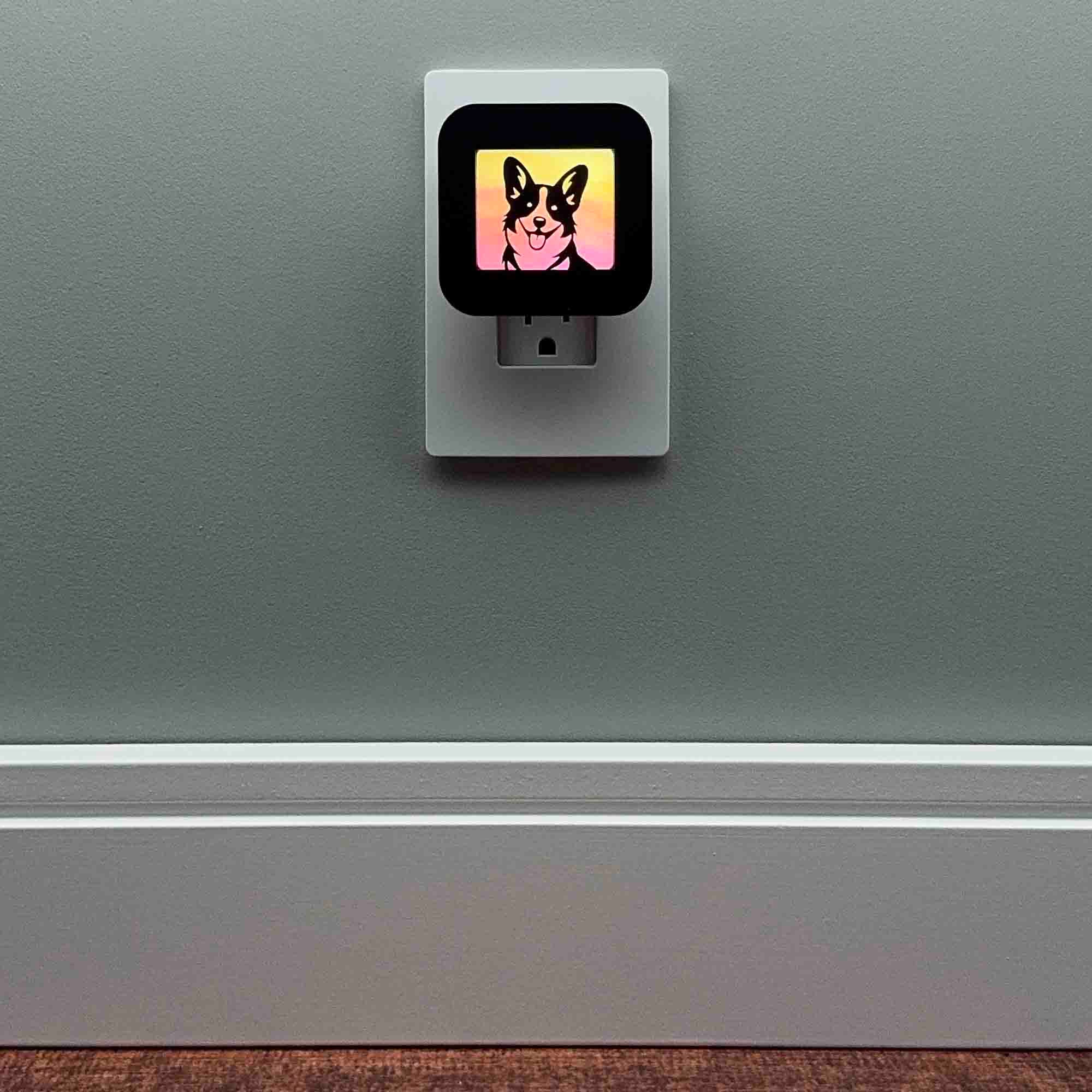 Corgi Dog Night Light