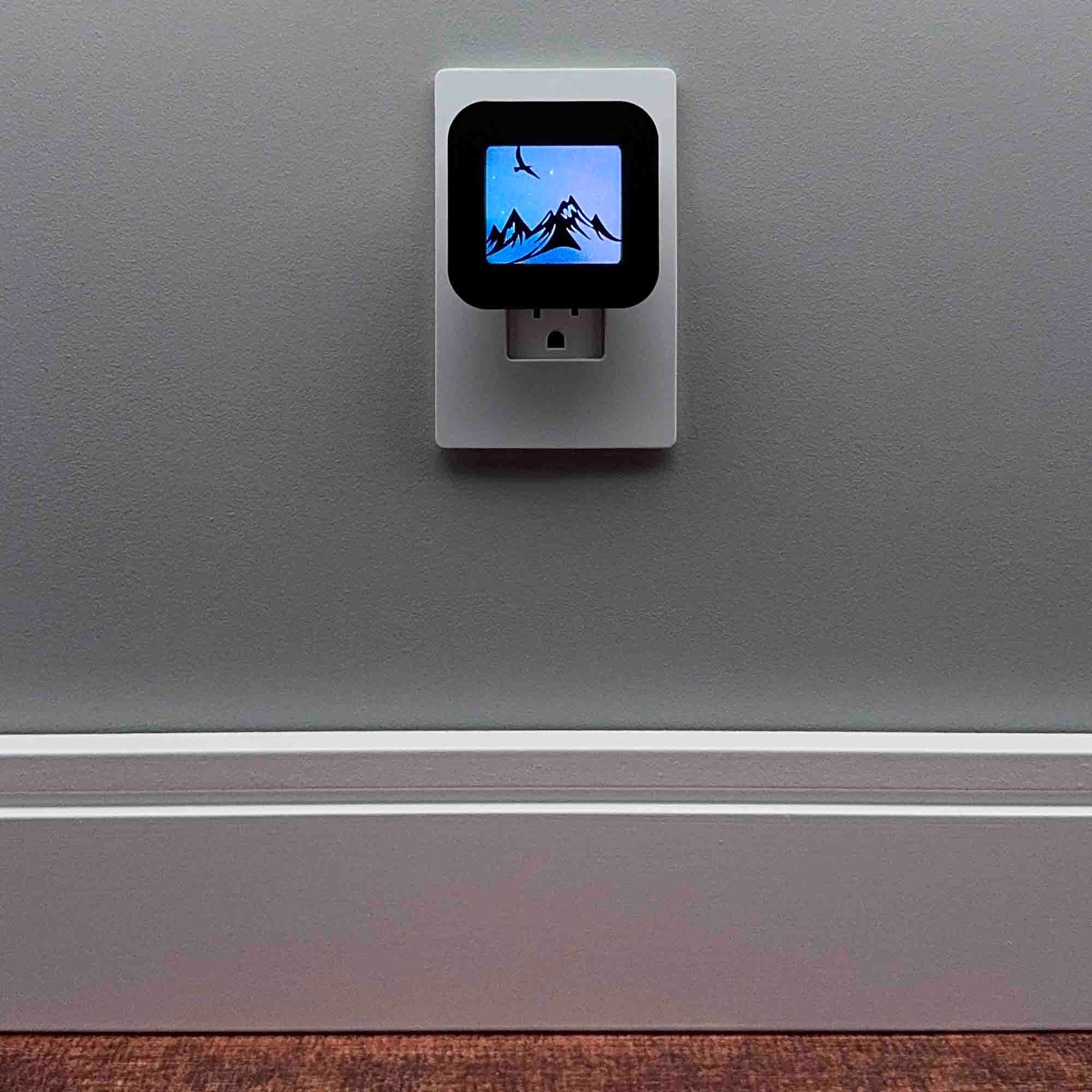 Mountain and Eagle Night Light Cover ONLY