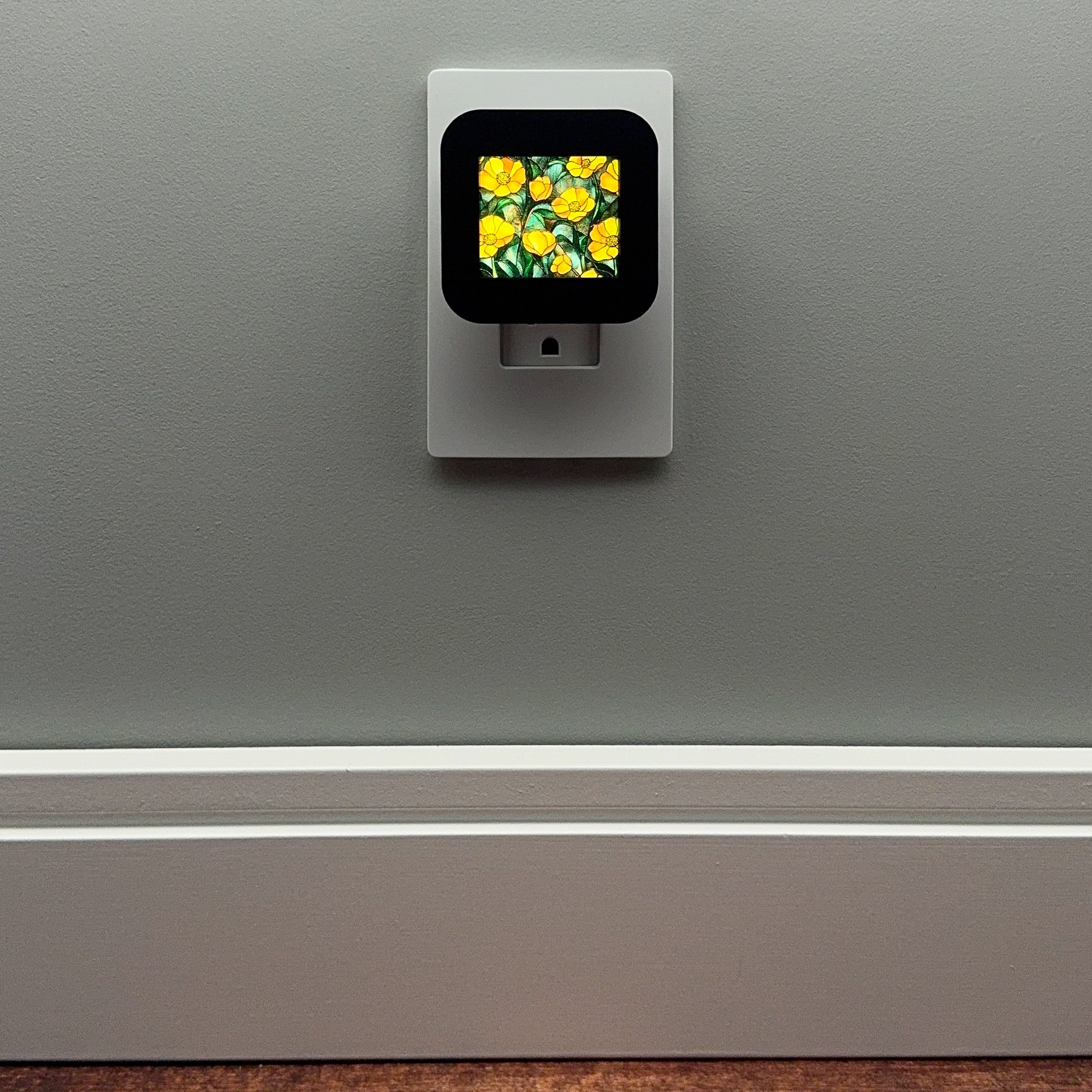 Buttercup Faux Stained Glass Night Light Cover ONLY