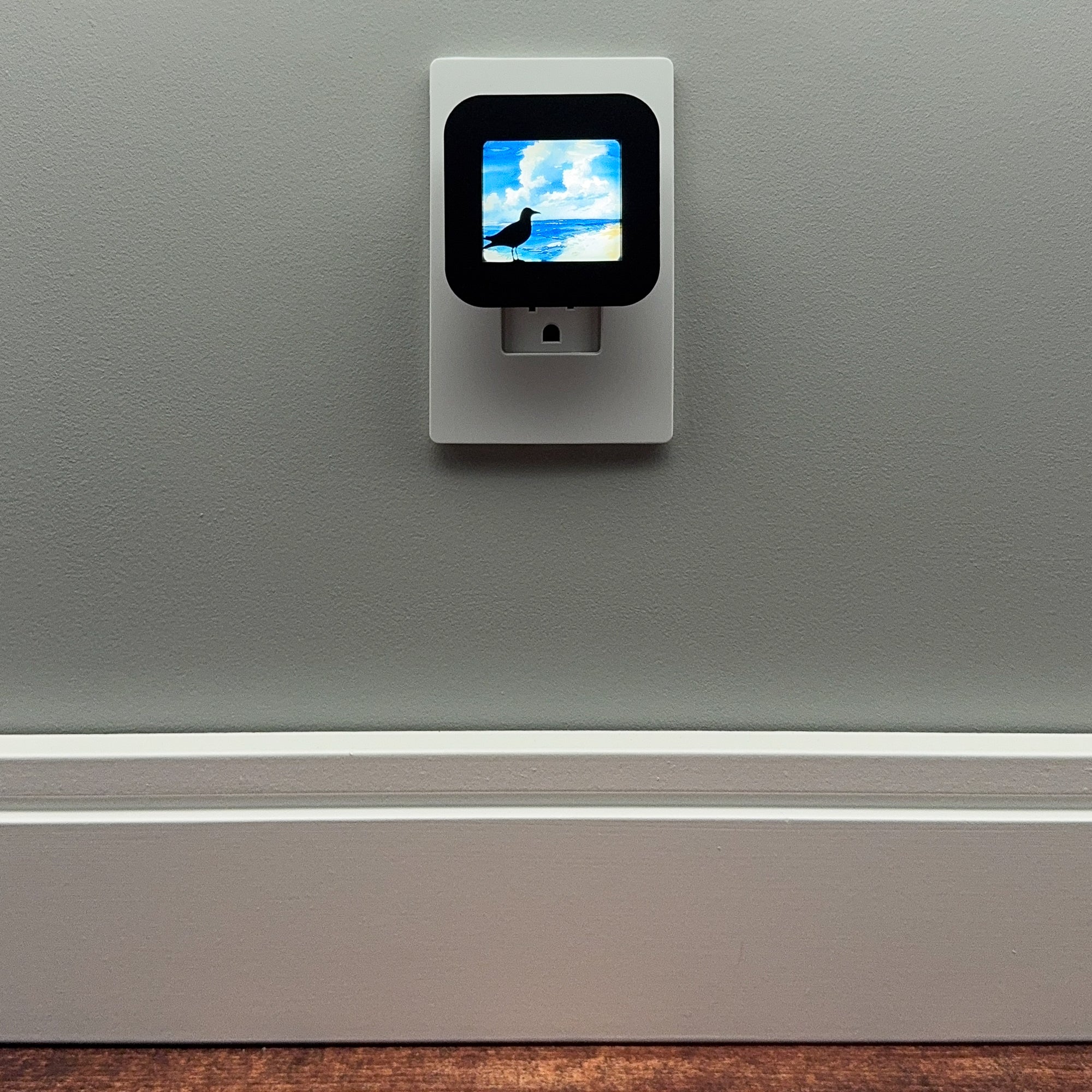 Seagull and Ocean Shore Night Light Cover ONLY