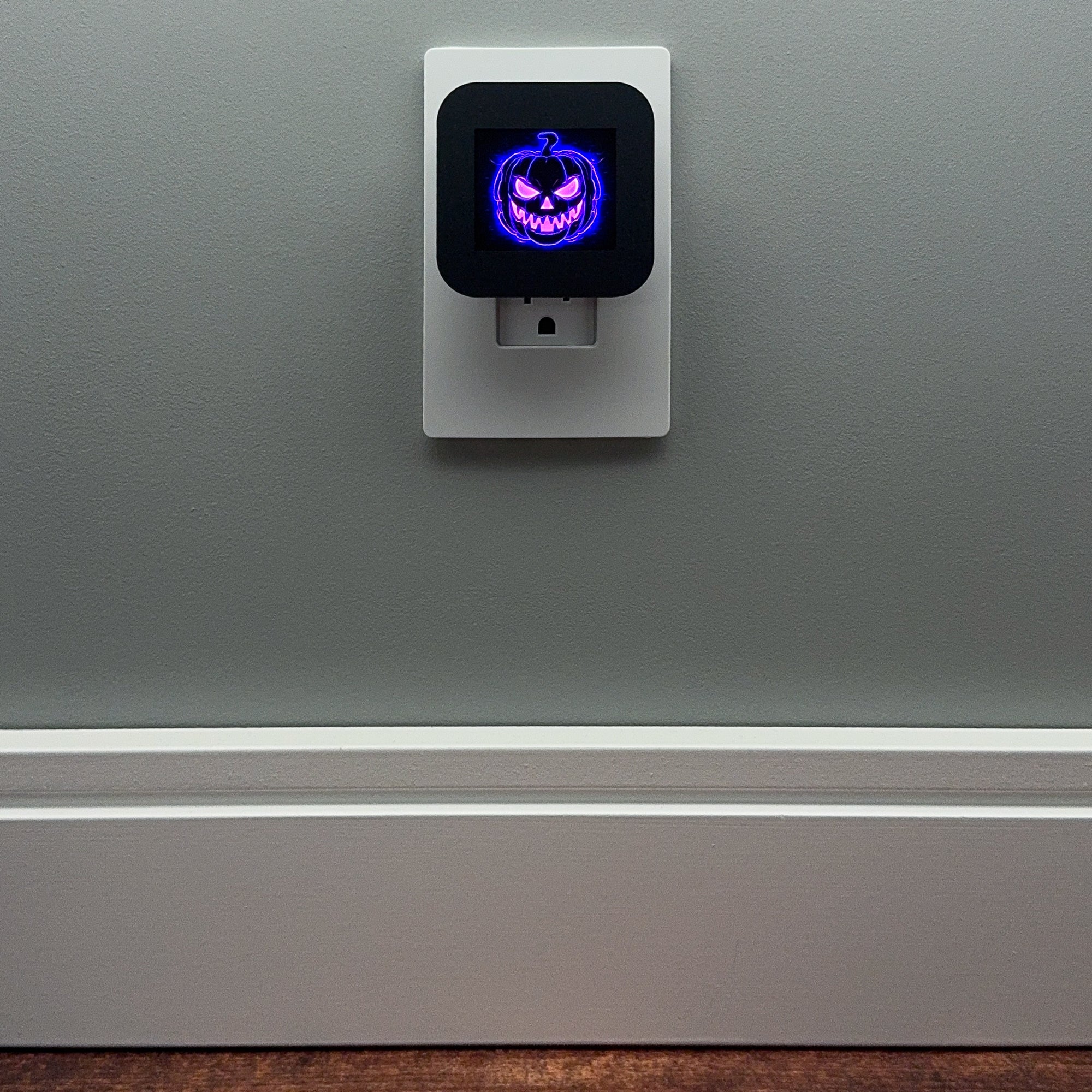 Purple Pumpkin Night Light