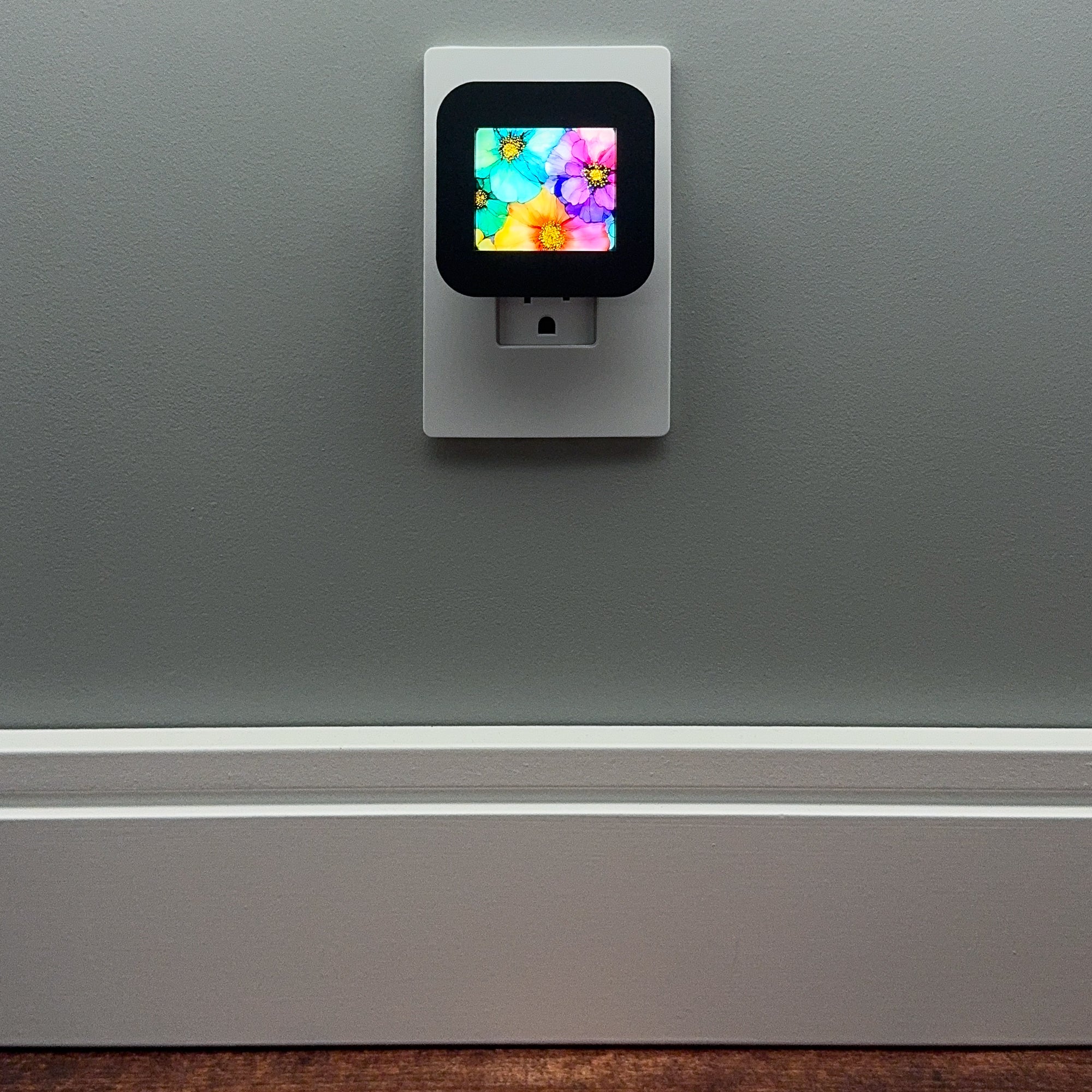 Colorful Floral Night Light