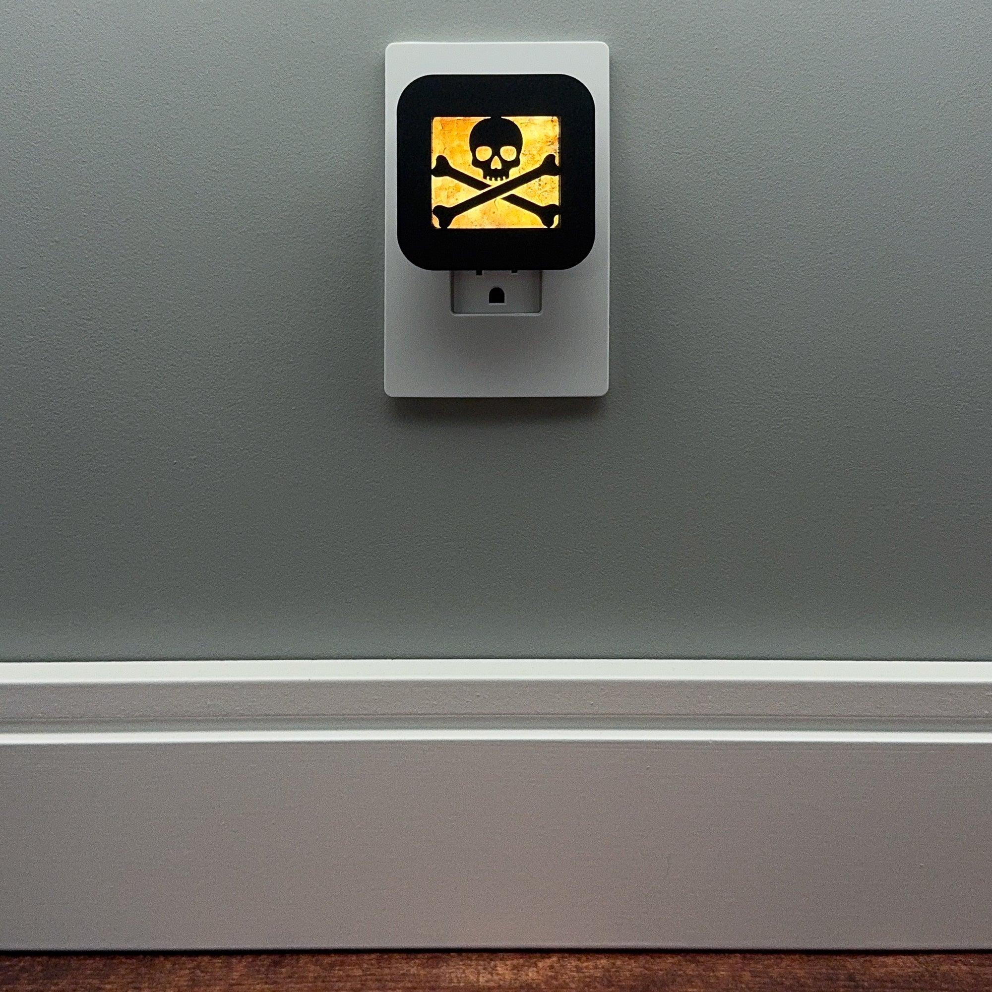 Skull and Cross Bones Pirate Night Light