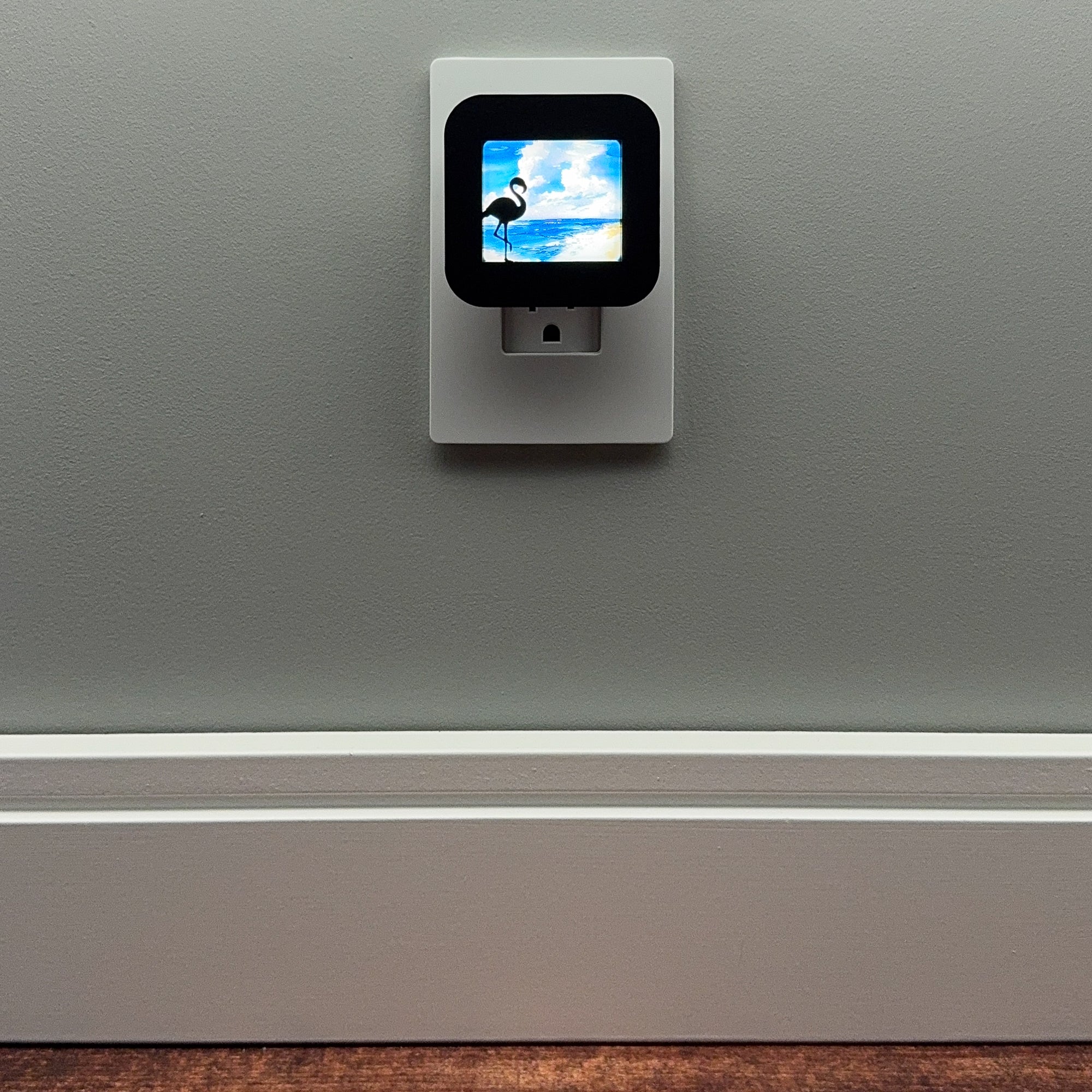 Flamingo and Ocean Shore Night Light