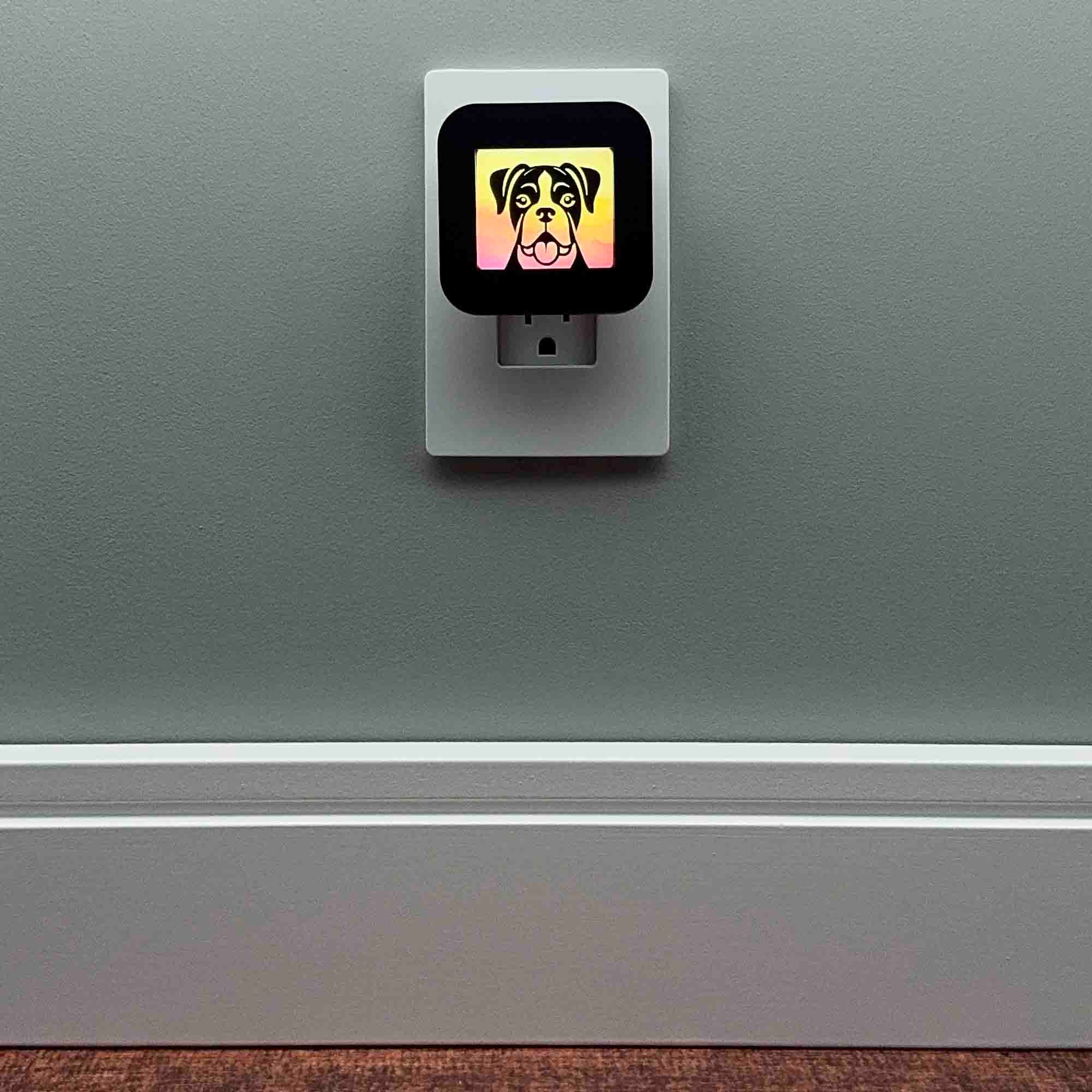 Boxer Dog Night Light Cover ONLY