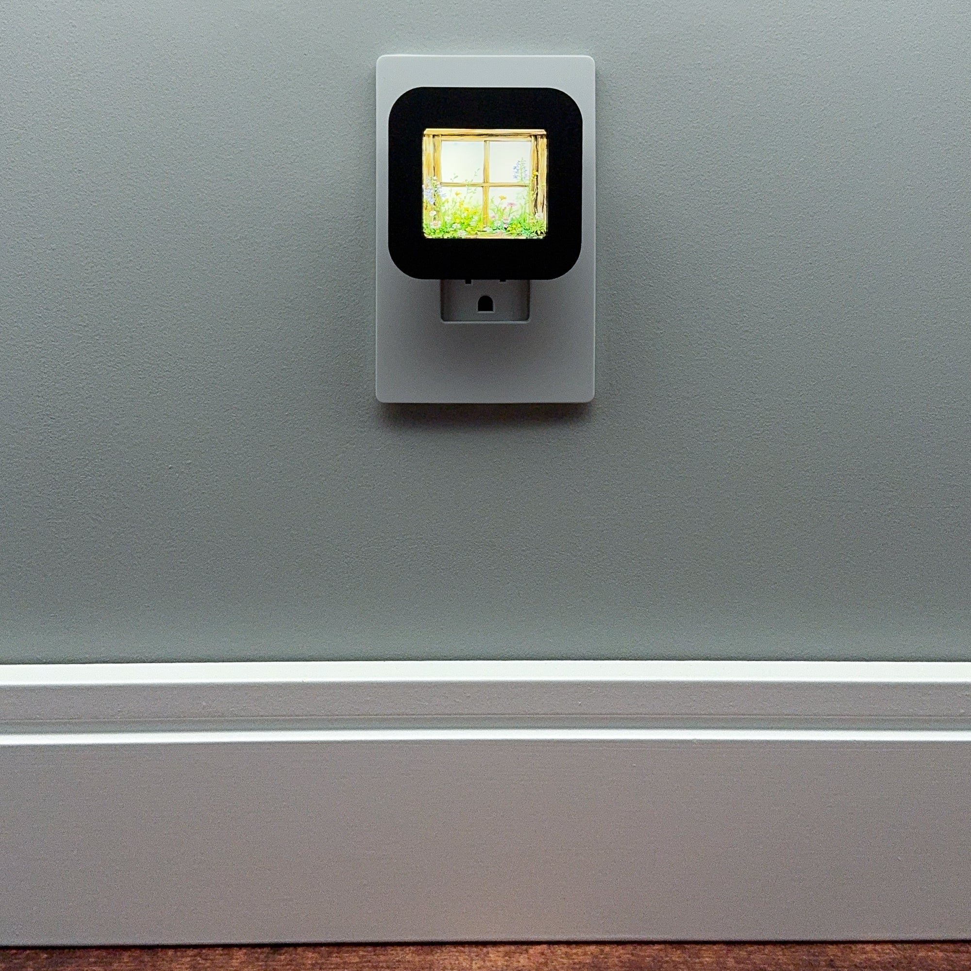 Rustic Window Night Light