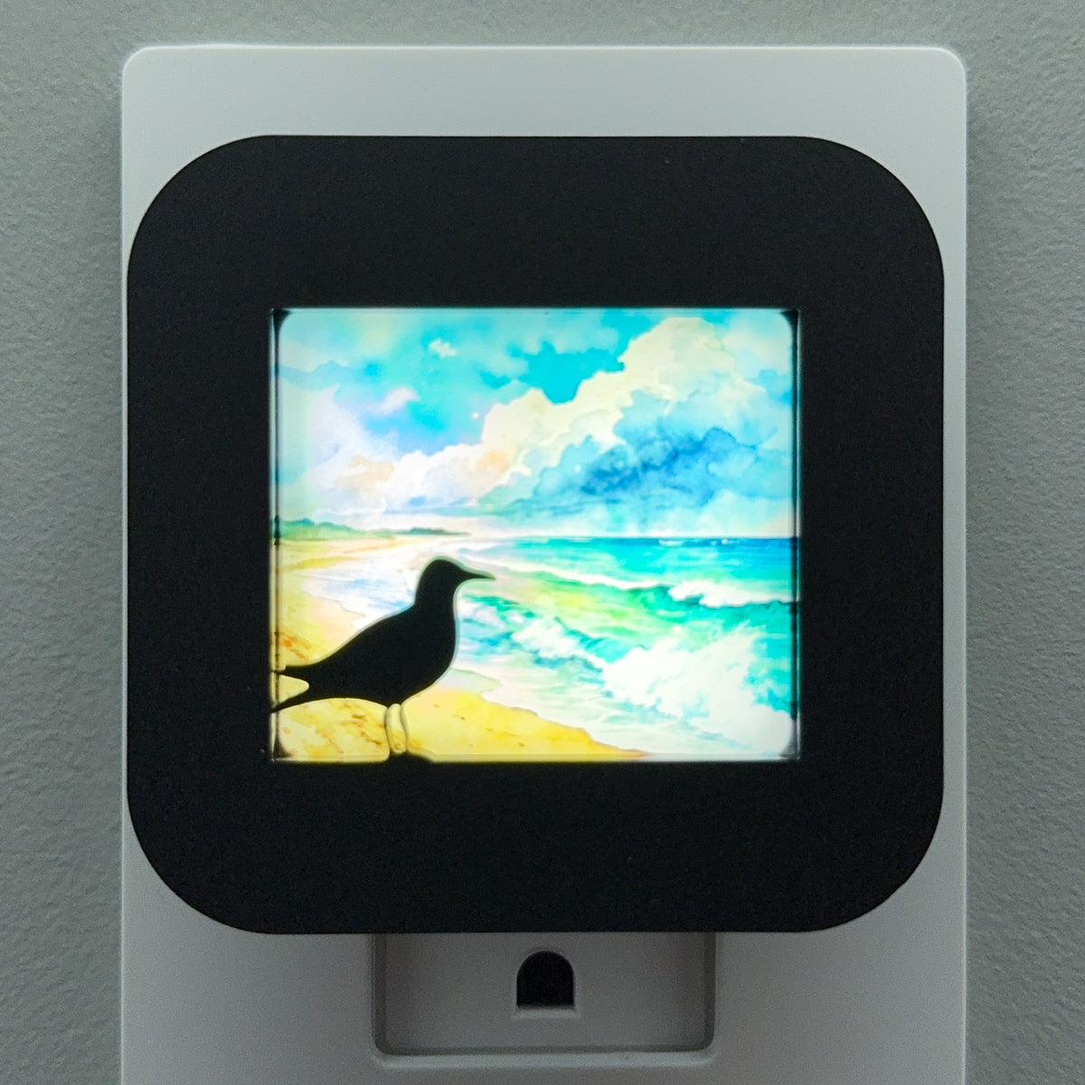 Seagull and Ocean Shore Night Light Cover ONLY