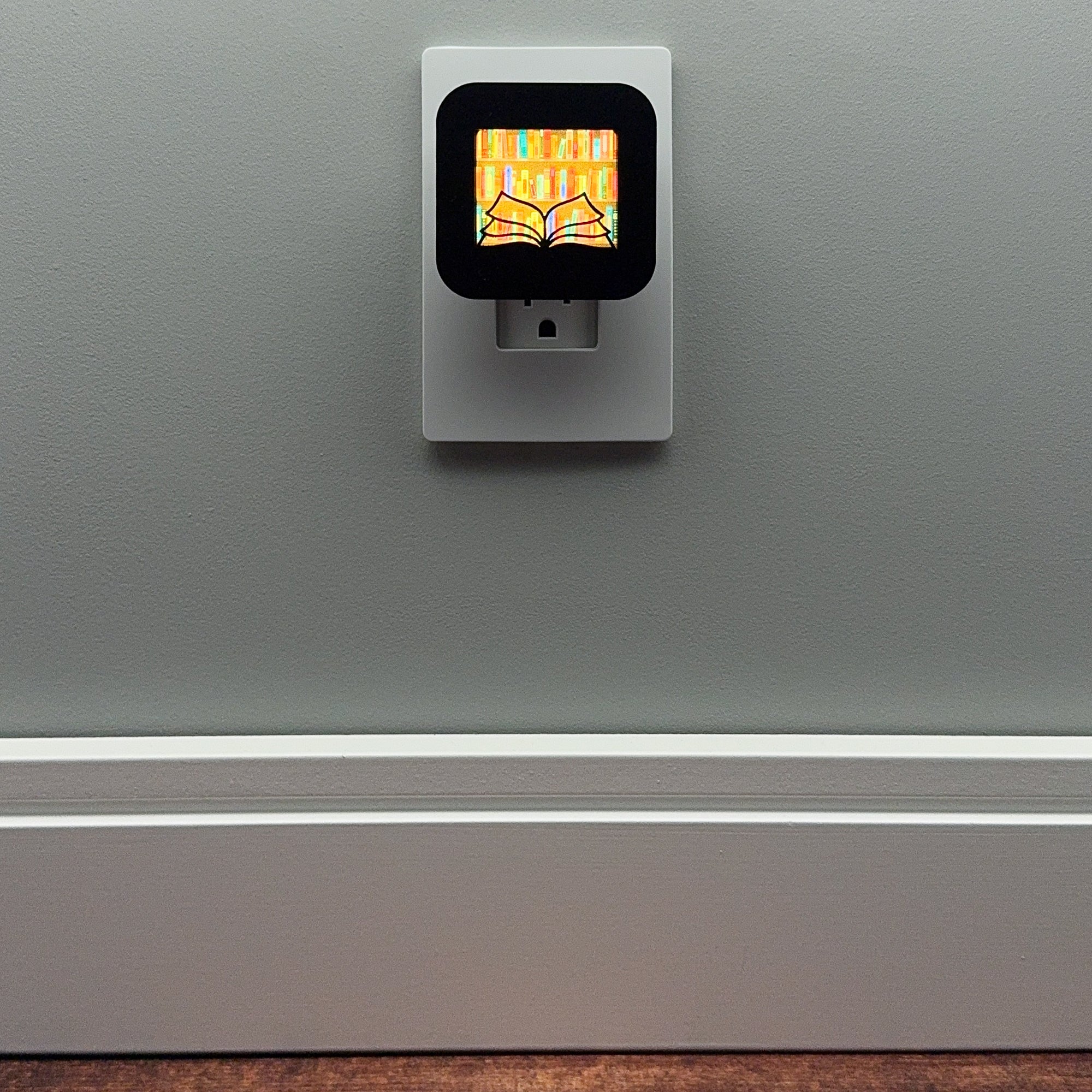 Open Book in Library Night Light Cover ONLY