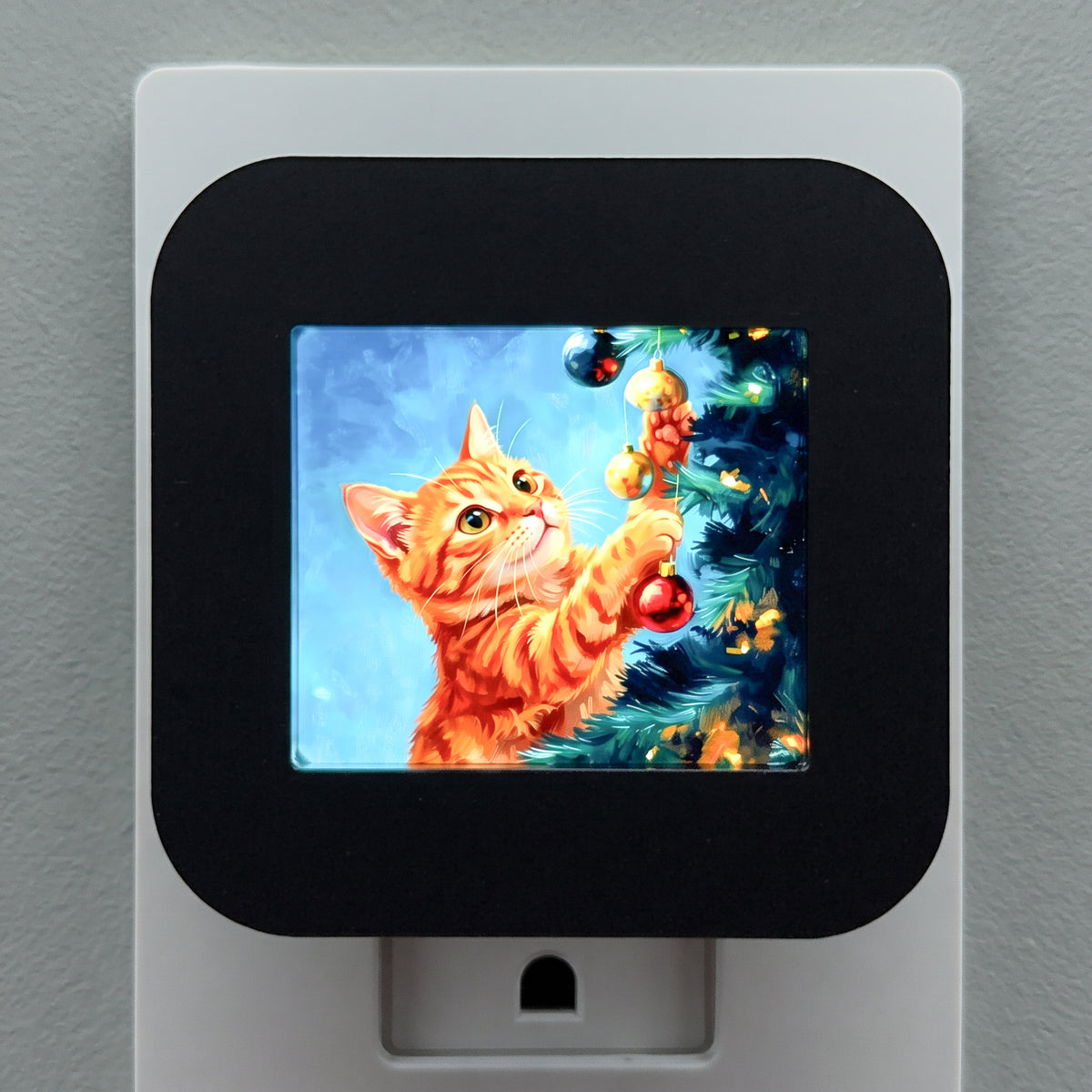 Christmas Tree Cat Night Light Cover ONLY