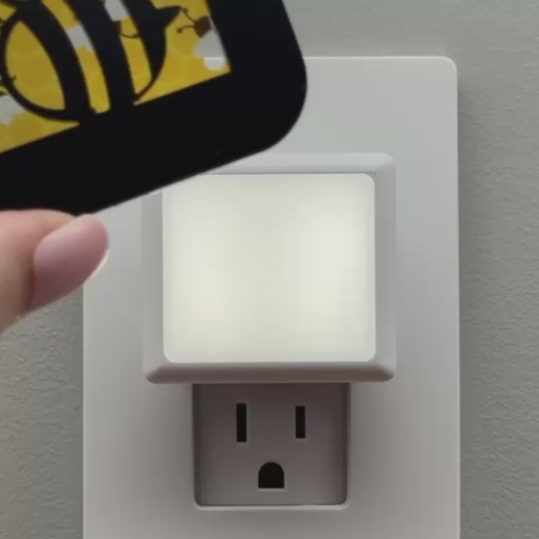 Load video: Bumble Bee Night Light Cover ONLY