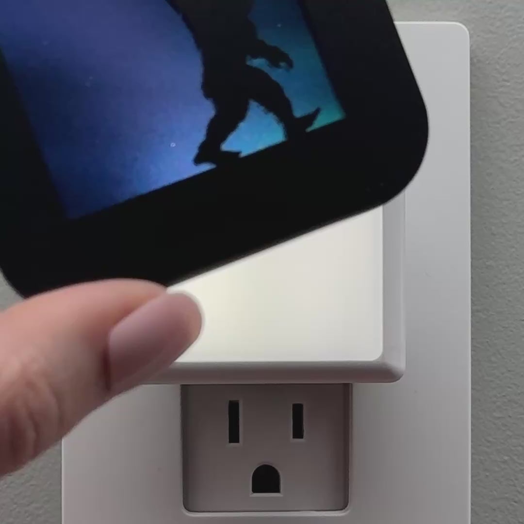 Load video: Peace Out Bigfoot Night Light