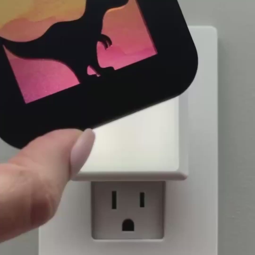 Load video: Tyrannosaurus Rex Dinosaur Night Light